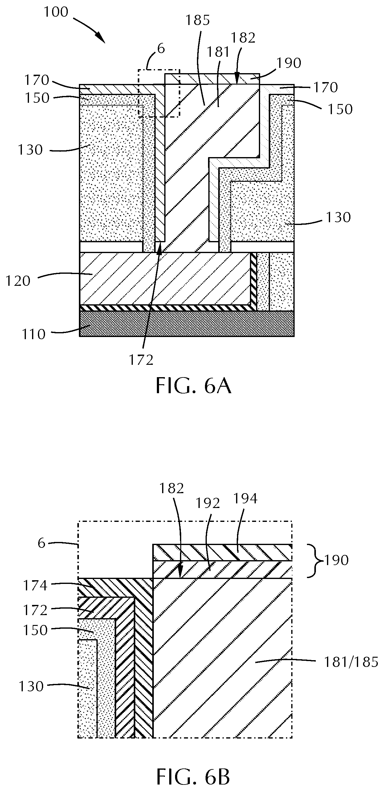 Patent US11784127 Figure 5 – Ruthenium liner and cap for back-end-of-line
