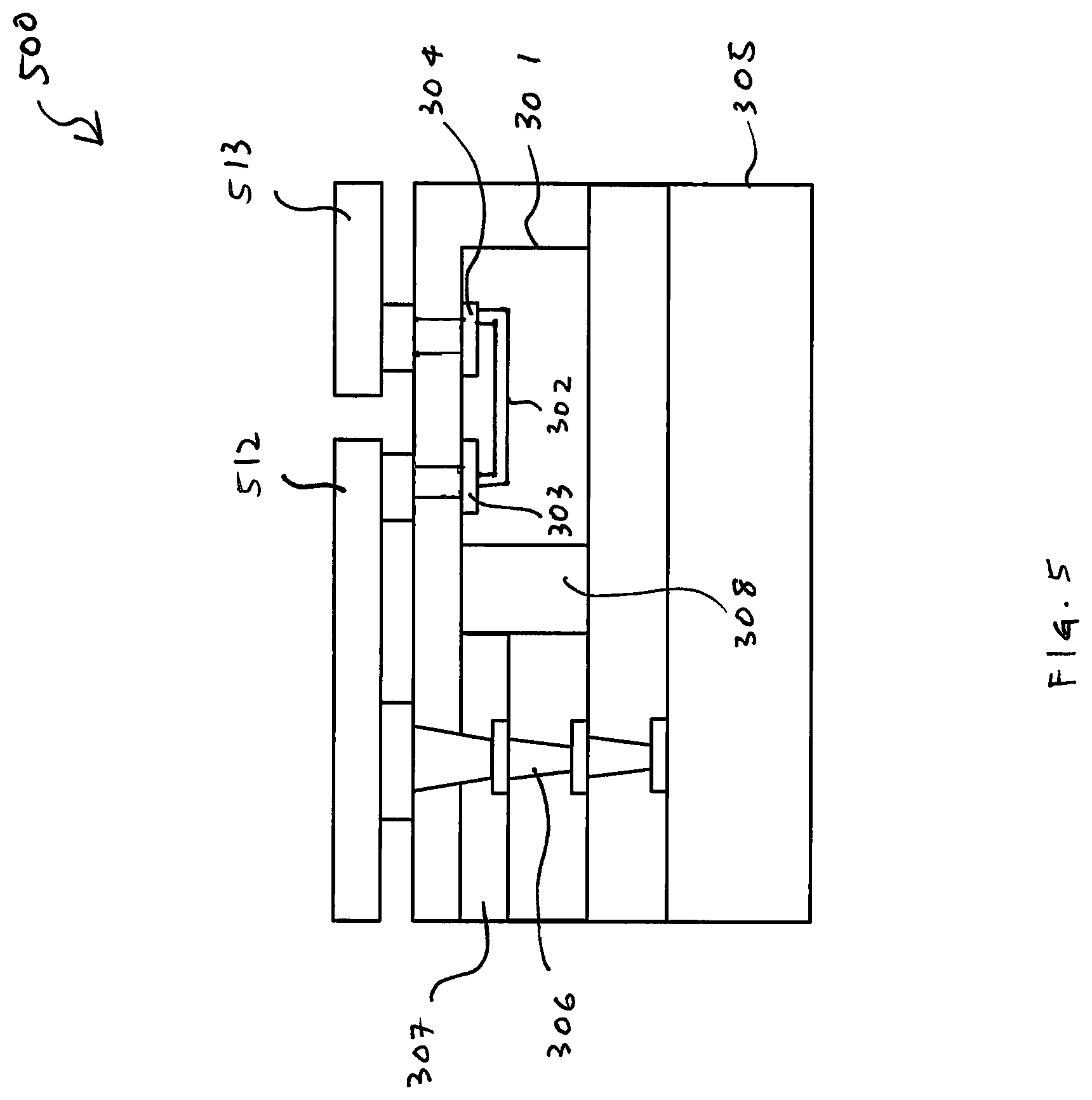 Patent US11784128 Figure 14 – Die interconnect substrate, an electrical device and a method for forming a die interconnect substrate