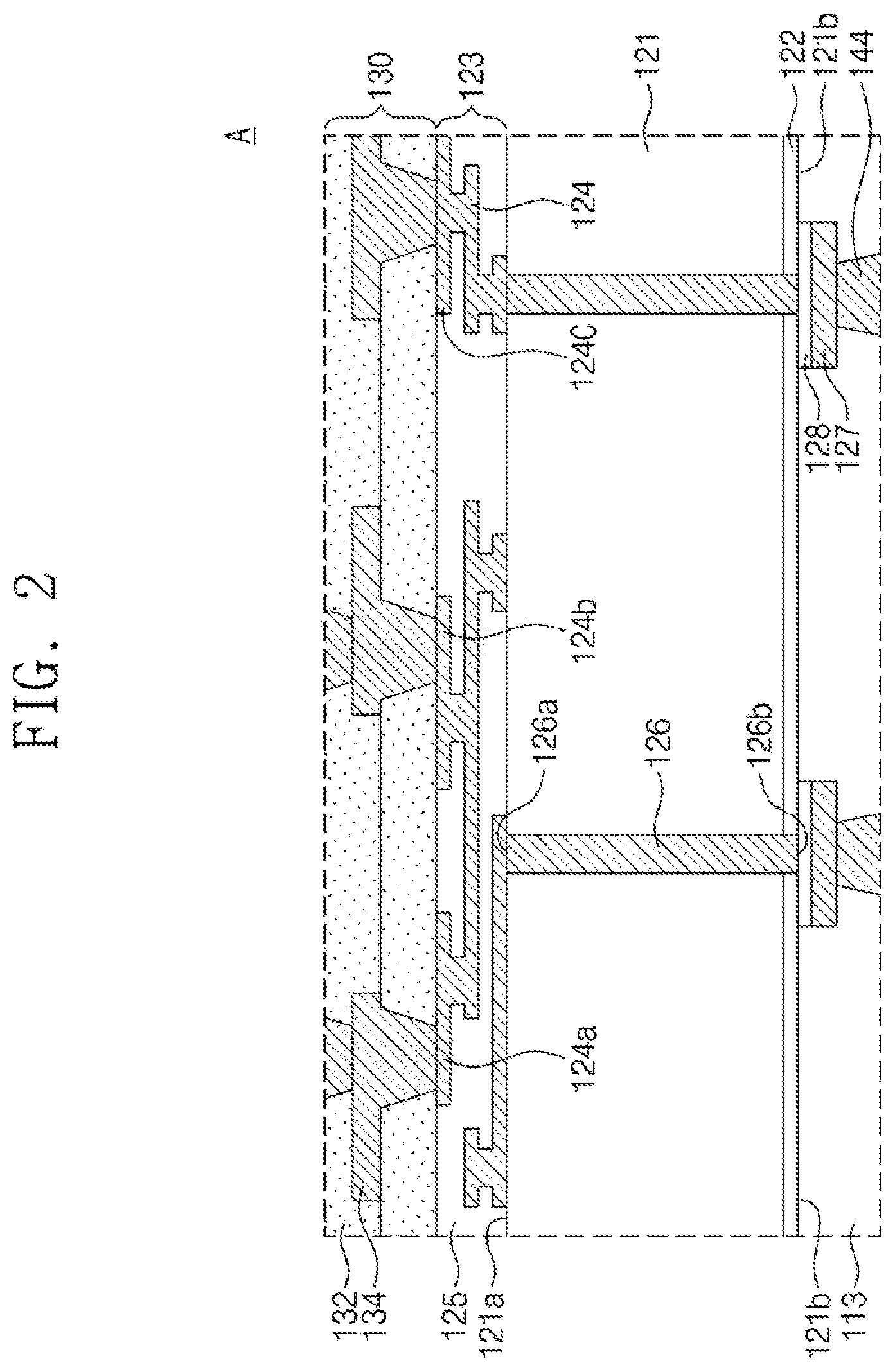 Patent US11784129 Figure 2 – Semiconductor package and method of fabricating the same