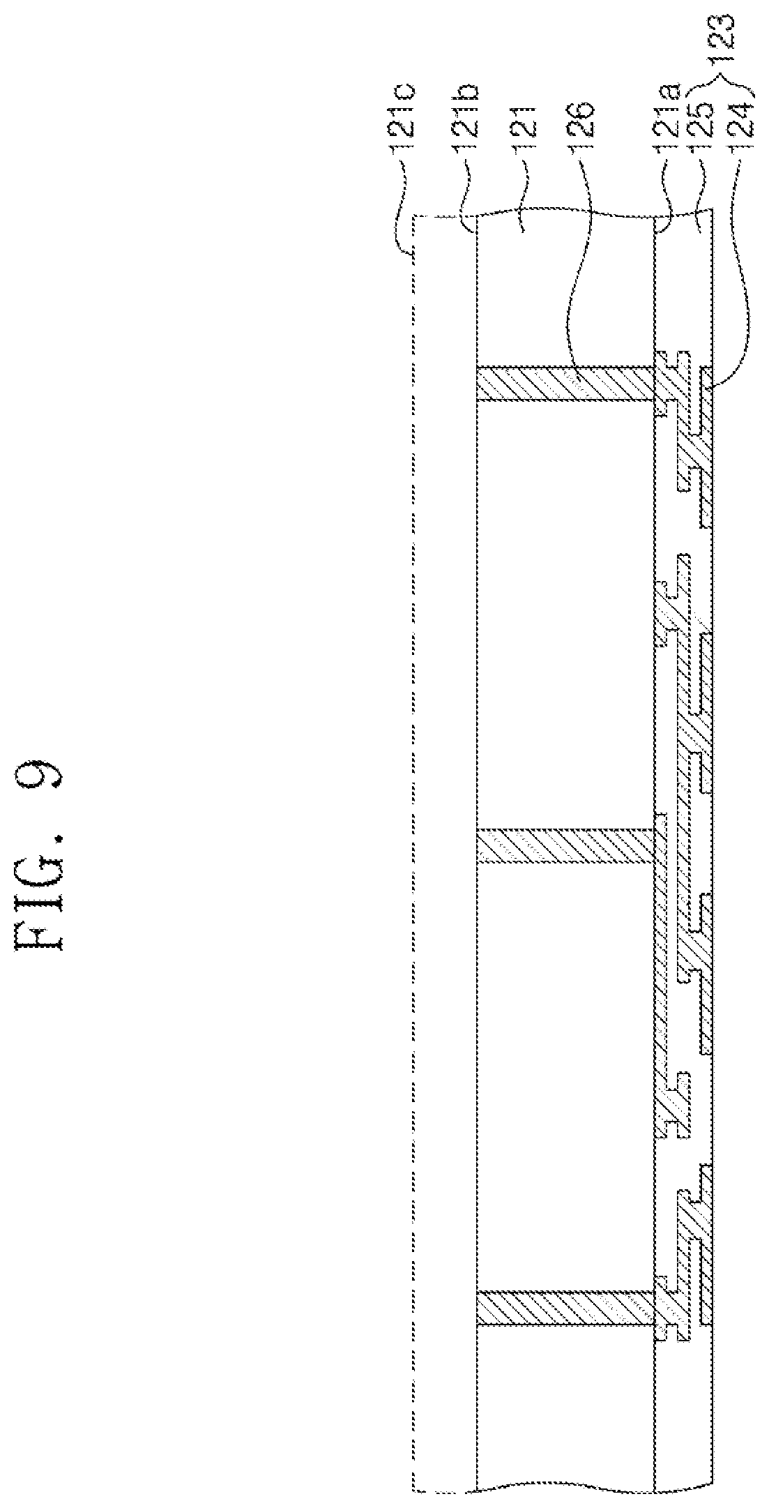 Patent US11784129 Figure 9 – Semiconductor package and method of fabricating the same