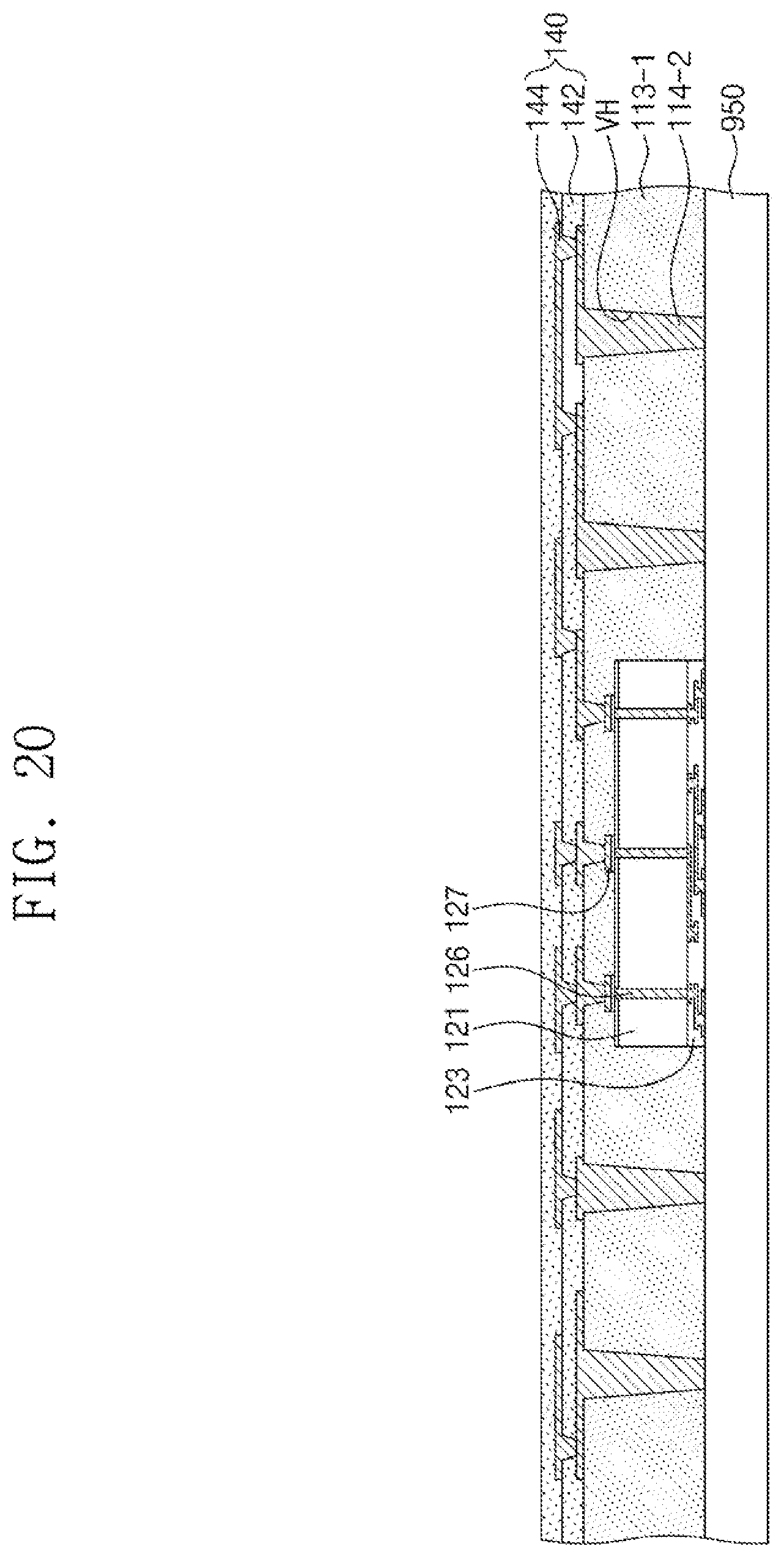Patent US11784129 Figure 20 – Semiconductor package and method of fabricating the same