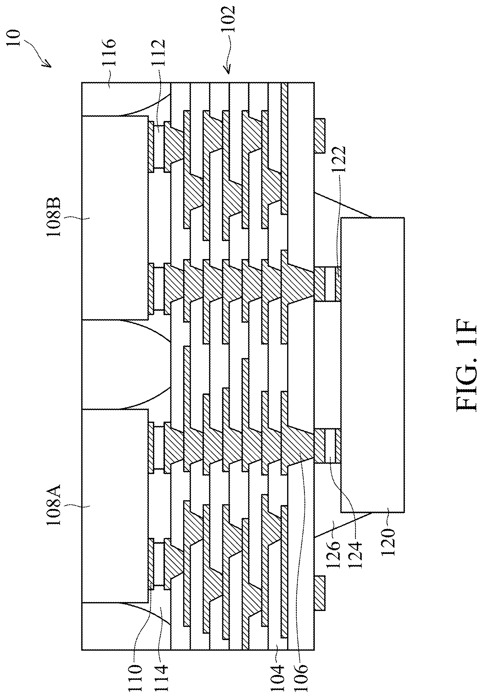 Patent US11784130 Figure 6 – Structure and formation method of package with underfill