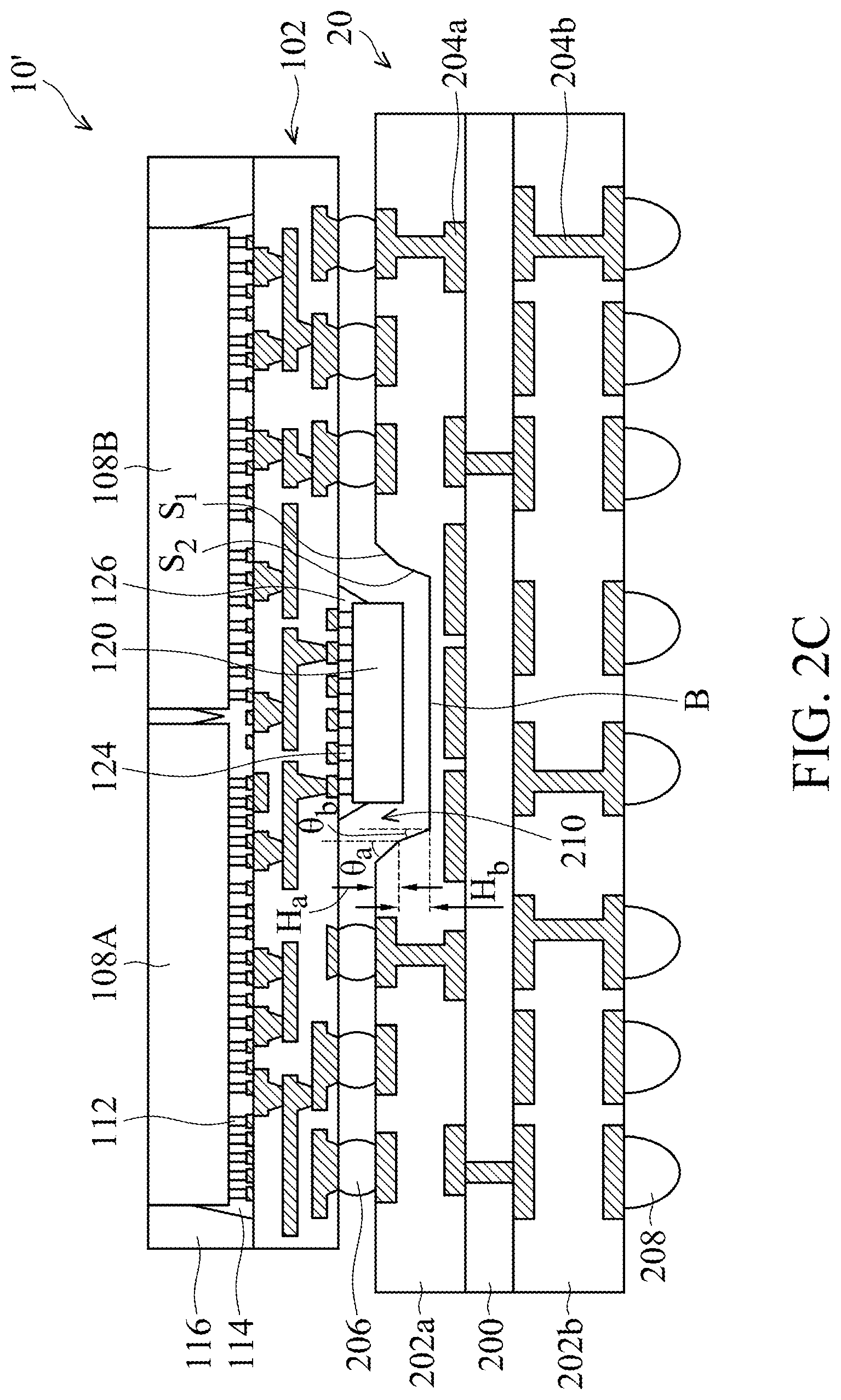 Patent US11784130 Figure 9 – Structure and formation method of package with underfill