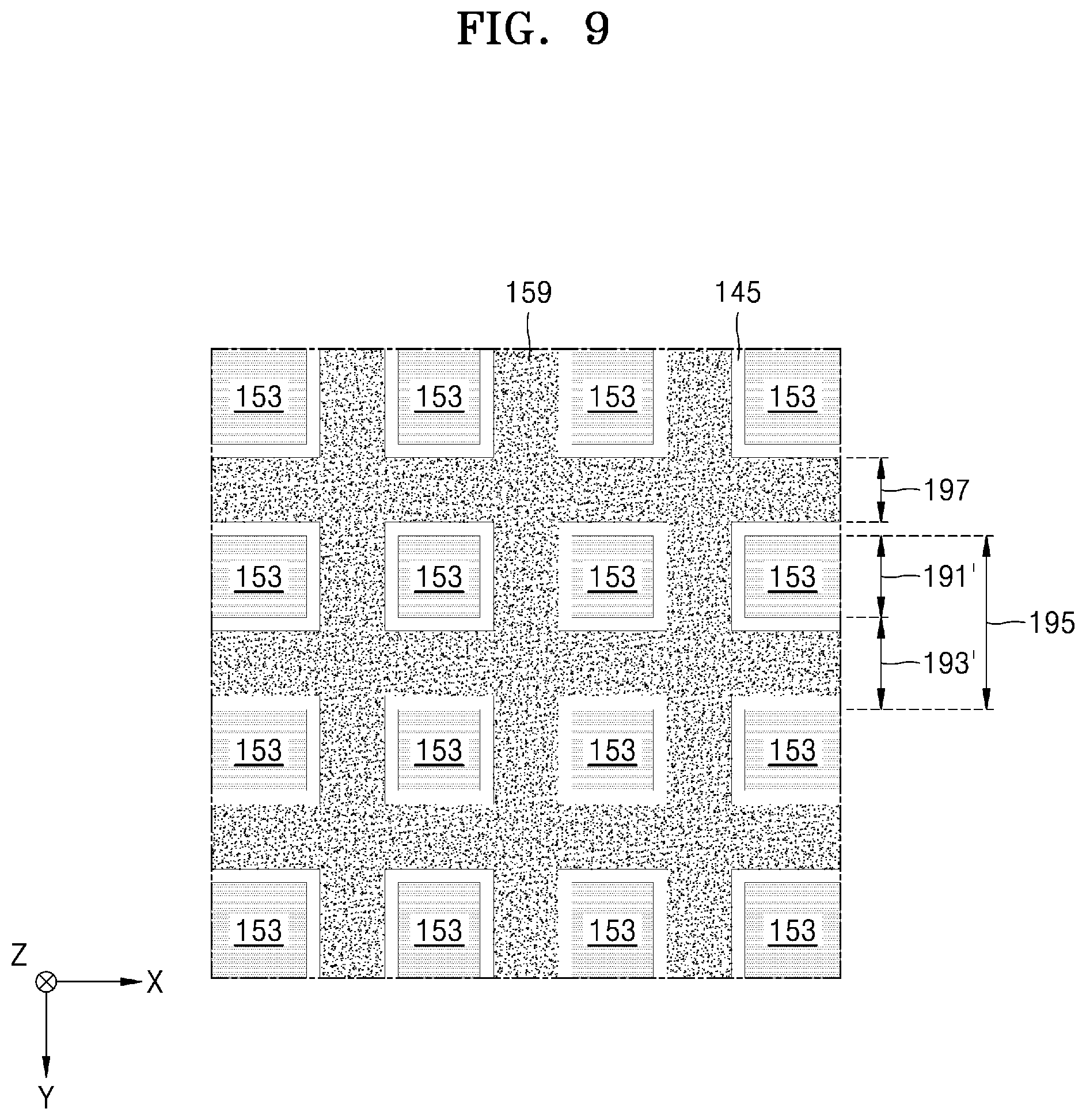 Patent US11784131 Figure 9 – Interposer and semiconductor package including the same