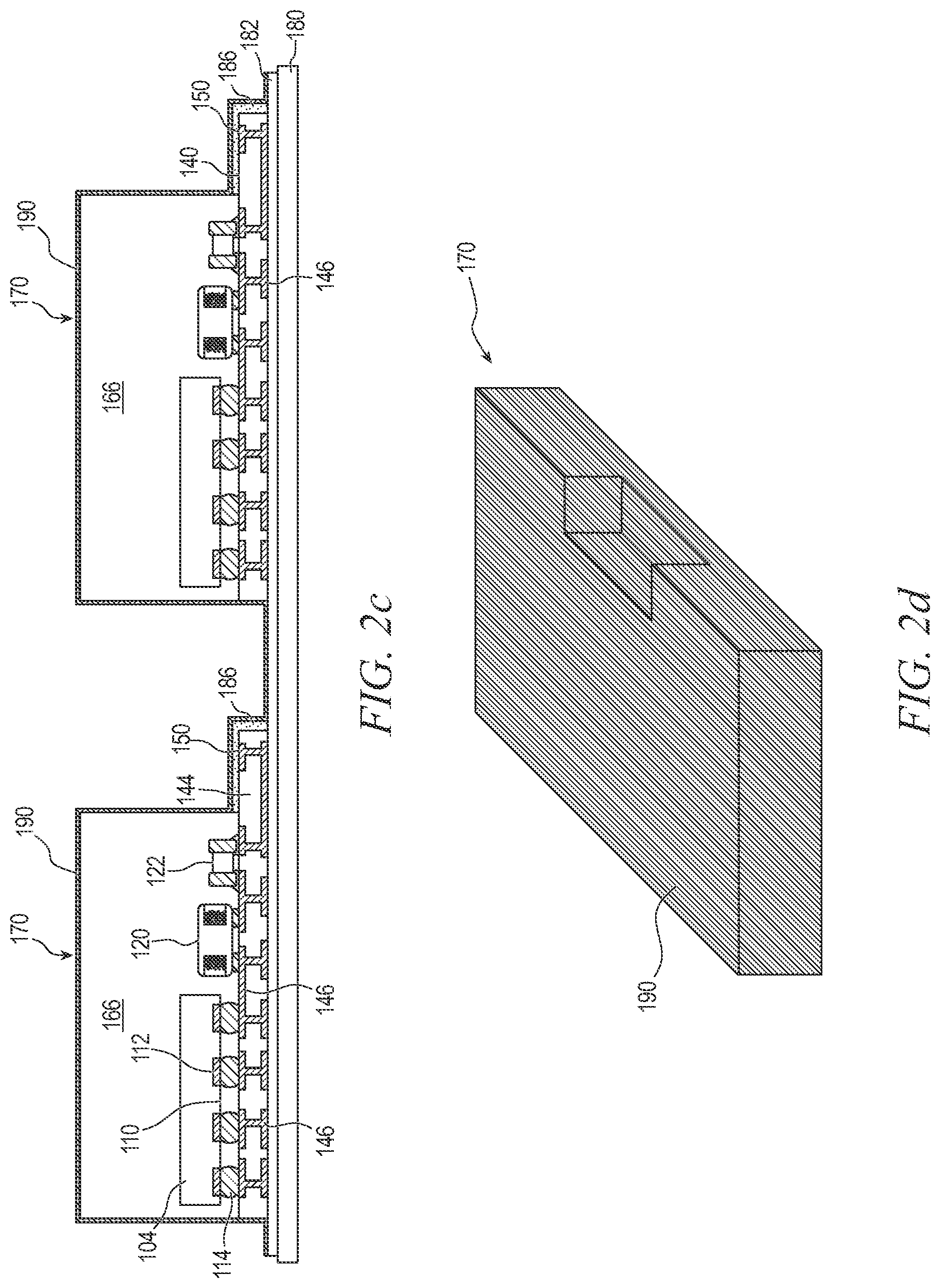 Patent US11784133 Figure 4 – Shielded semiconductor package with open terminal and methods of making