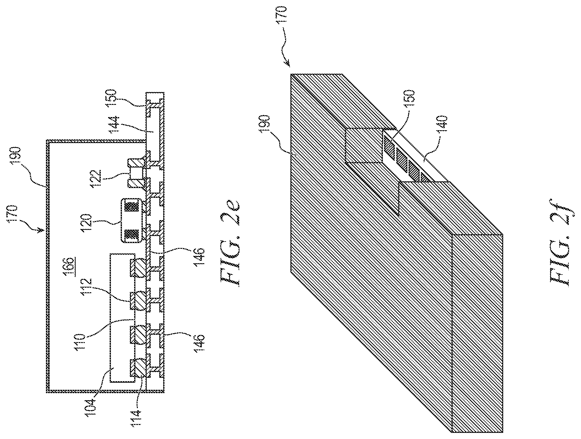 Patent US11784133 Figure 5 – Shielded semiconductor package with open terminal and methods of making