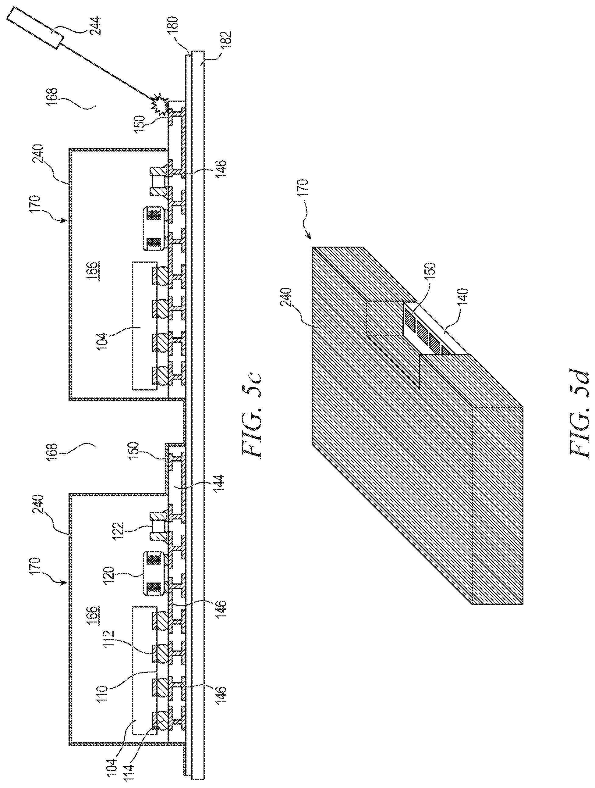Patent US11784133 Figure 14 – Shielded semiconductor package with open terminal and methods of making