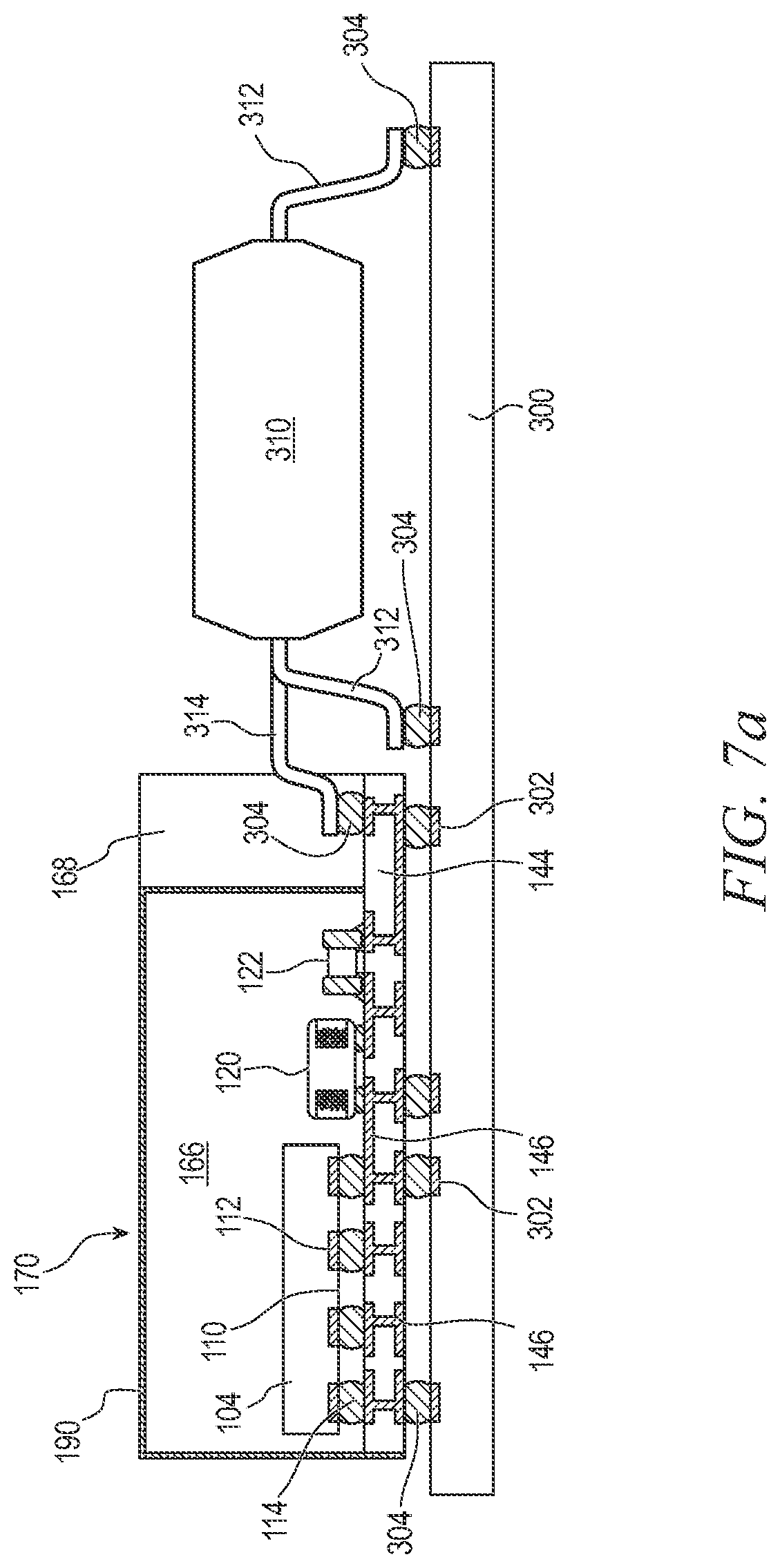 Patent US11784133 Figure 16 – Shielded semiconductor package with open terminal and methods of making