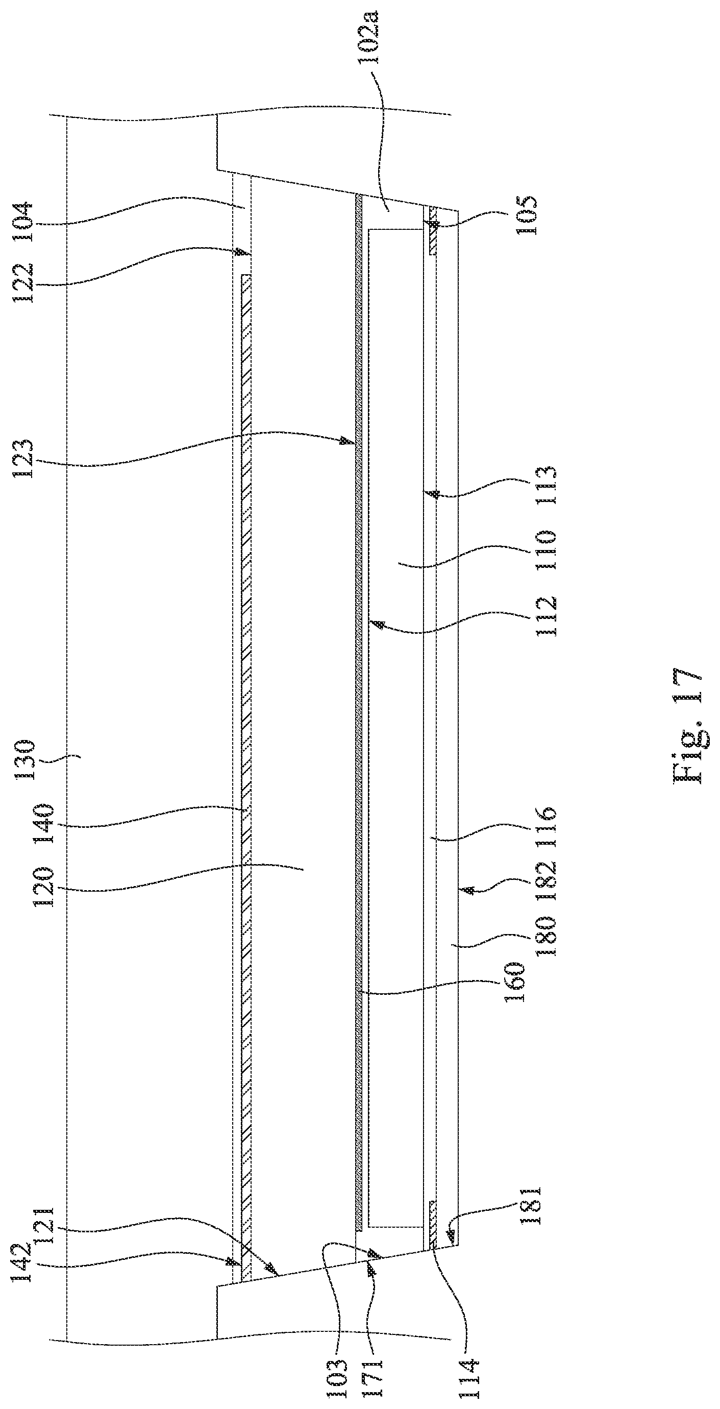 Patent US11784134 Figure 17 – Chip package and manufacturing method thereof