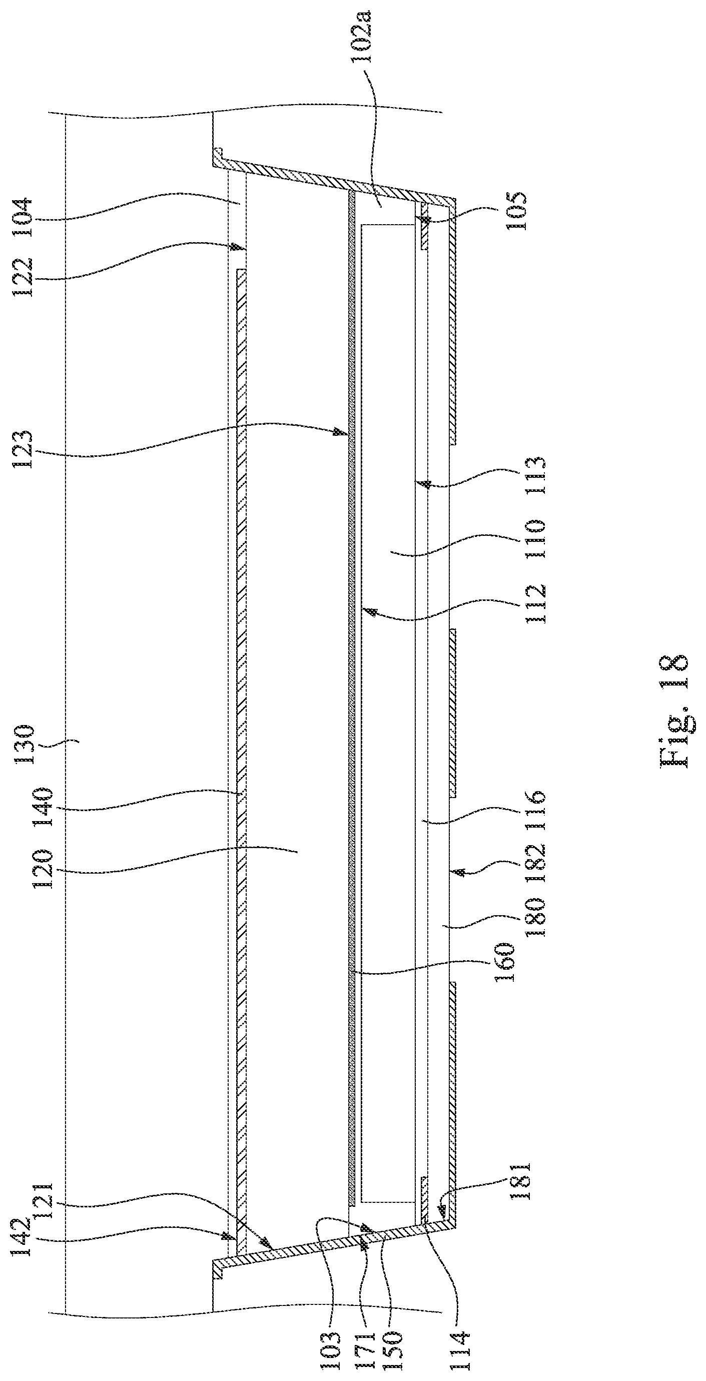 Patent US11784134 Figure 18 – Chip package and manufacturing method thereof