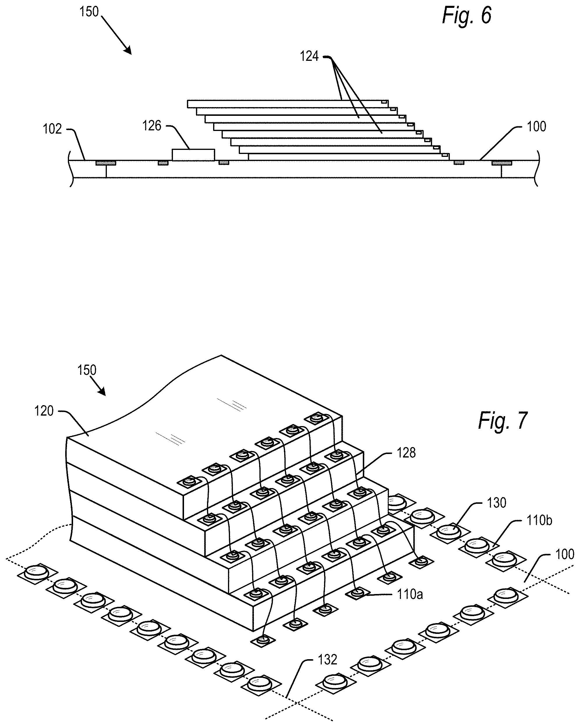 Patent US11784135 Figure 4 – Semiconductor device including conductive bumps to improve EMI/RFI shielding