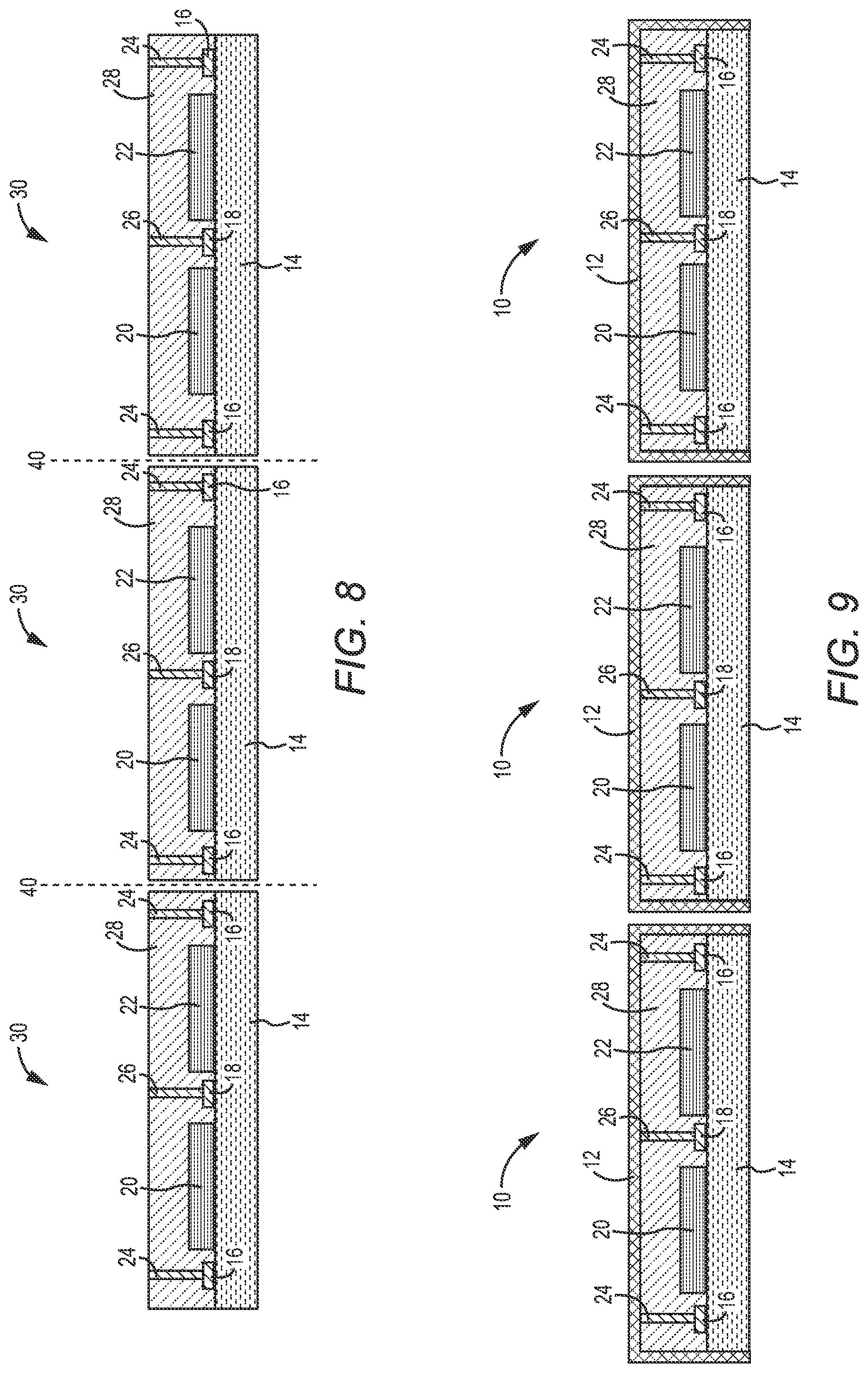 Patent US11784136 Figure 6 – Integrated module with electromagnetic shielding