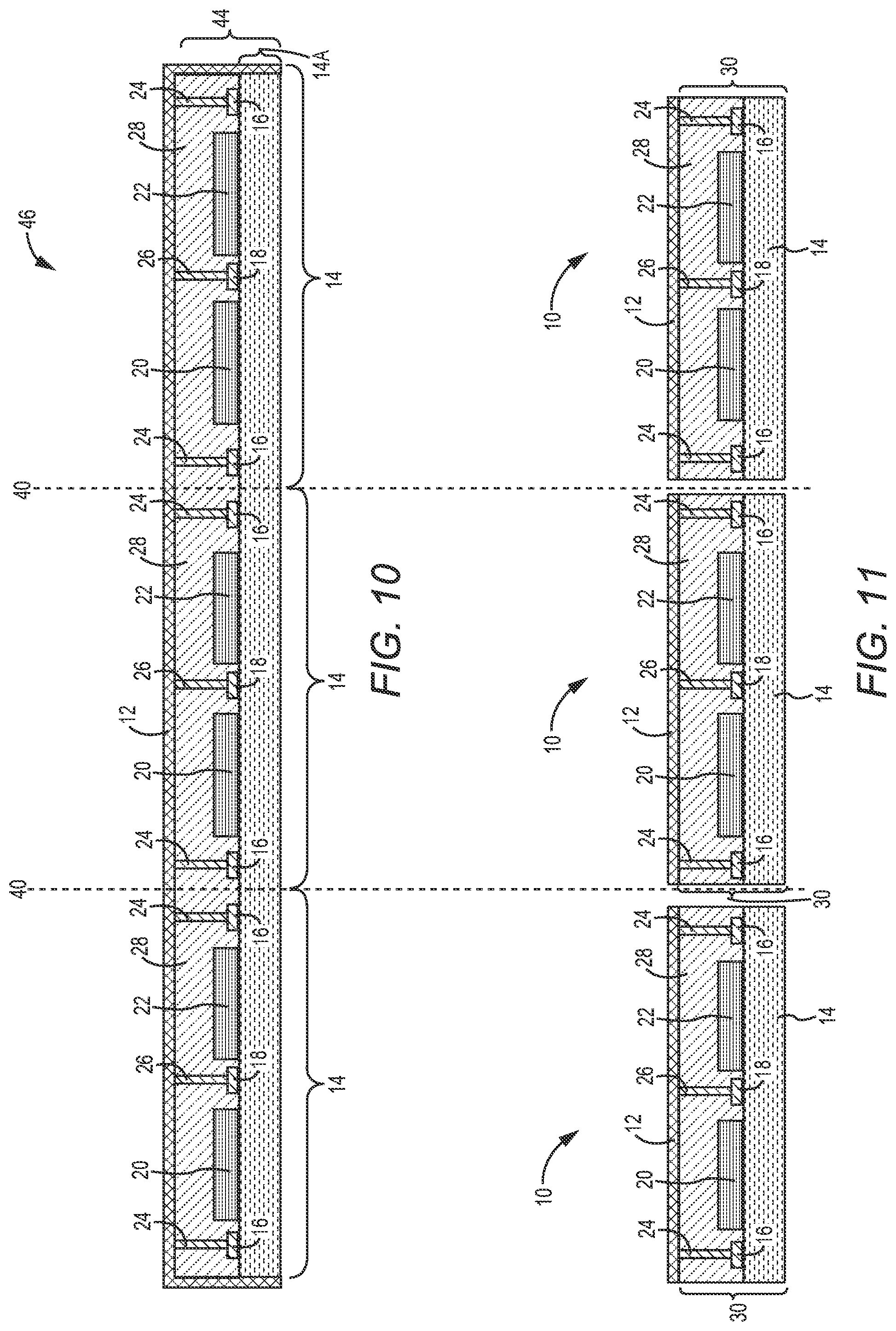 Patent US11784136 Figure 7 – Integrated module with electromagnetic shielding