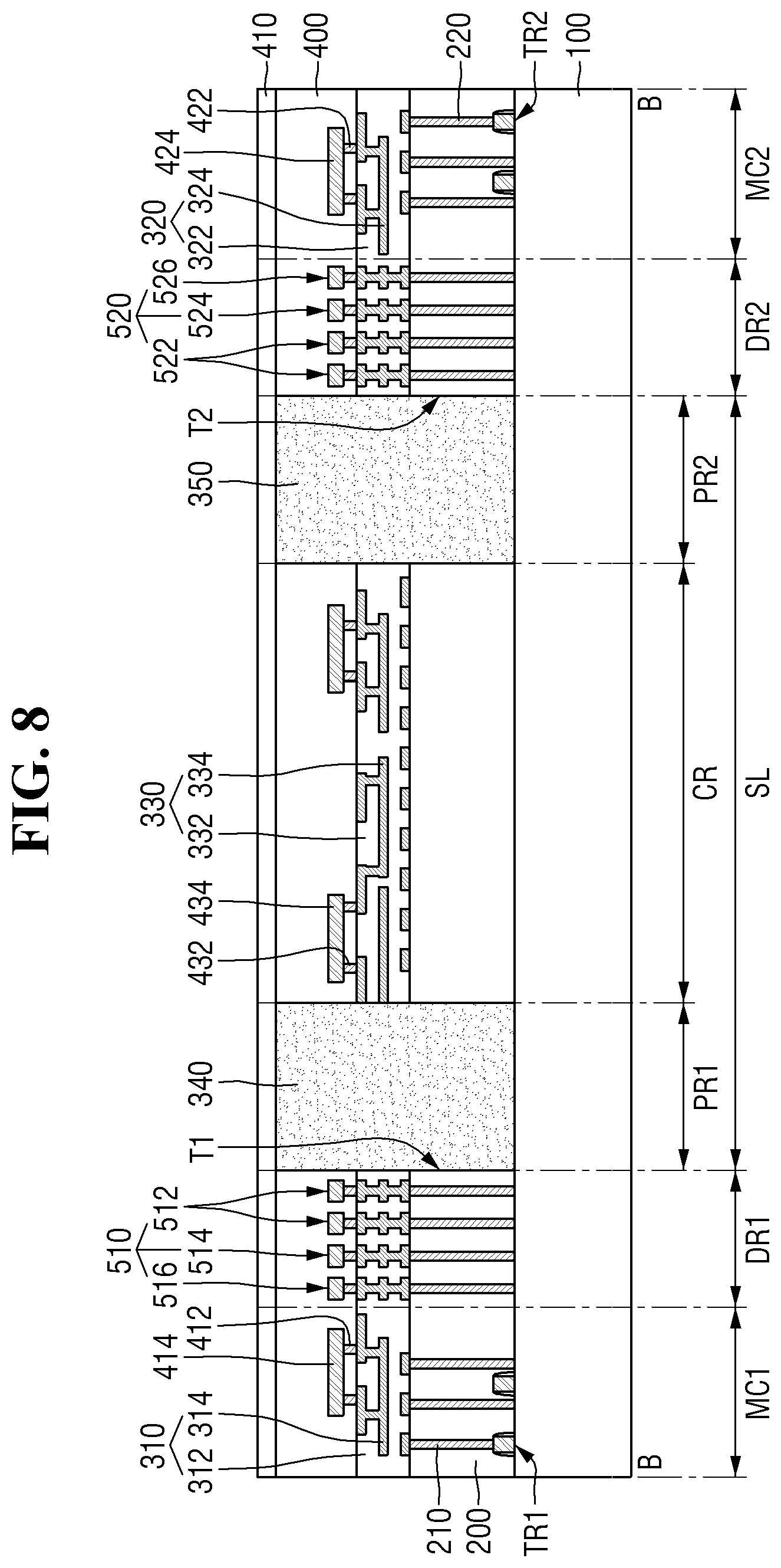 Patent US11784137 Figure 8 – Semiconductor device and method for fabricating the same
