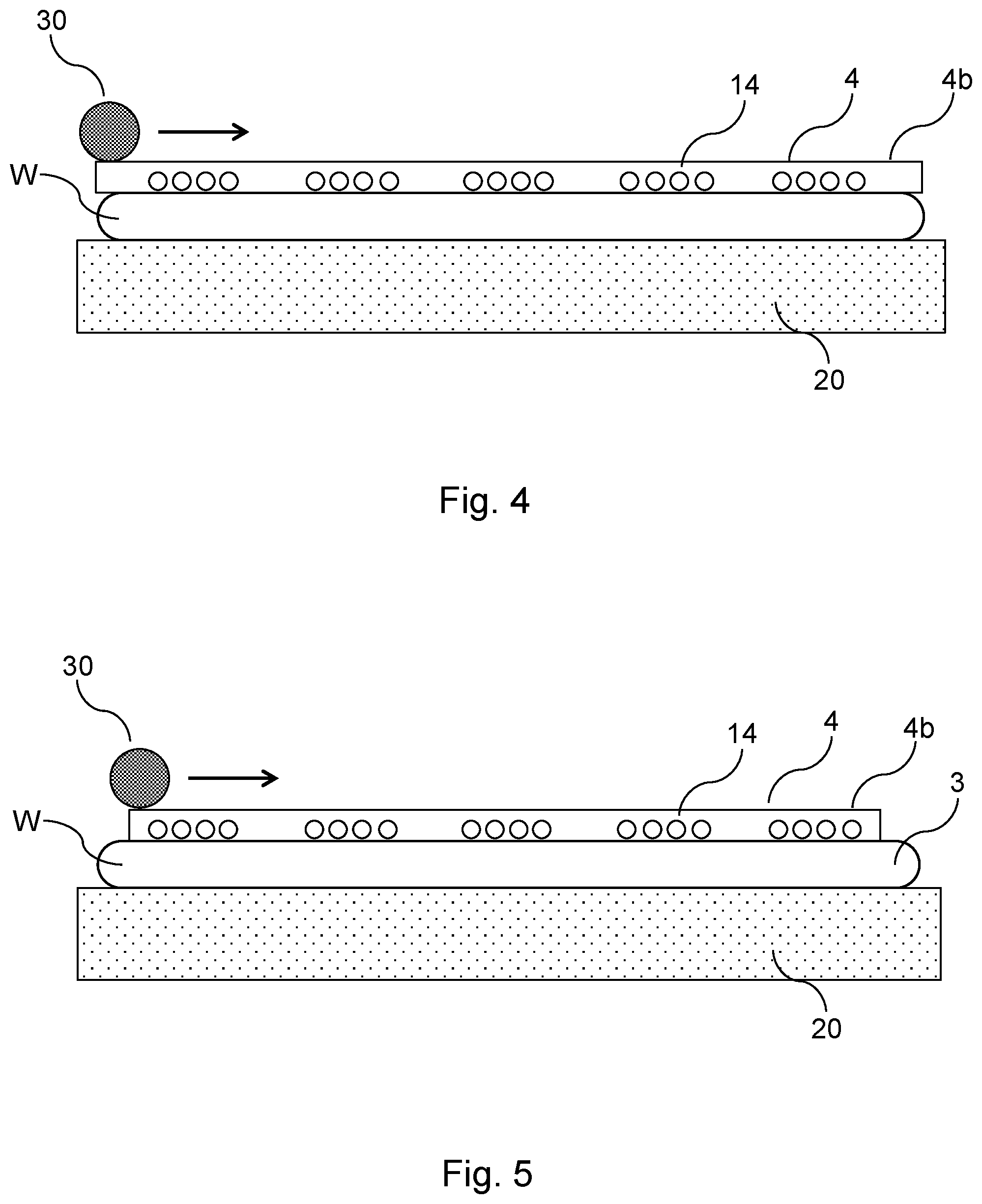 Patent US11784138 Figure 2 – Wafer processing with a protective film and peripheral adhesive