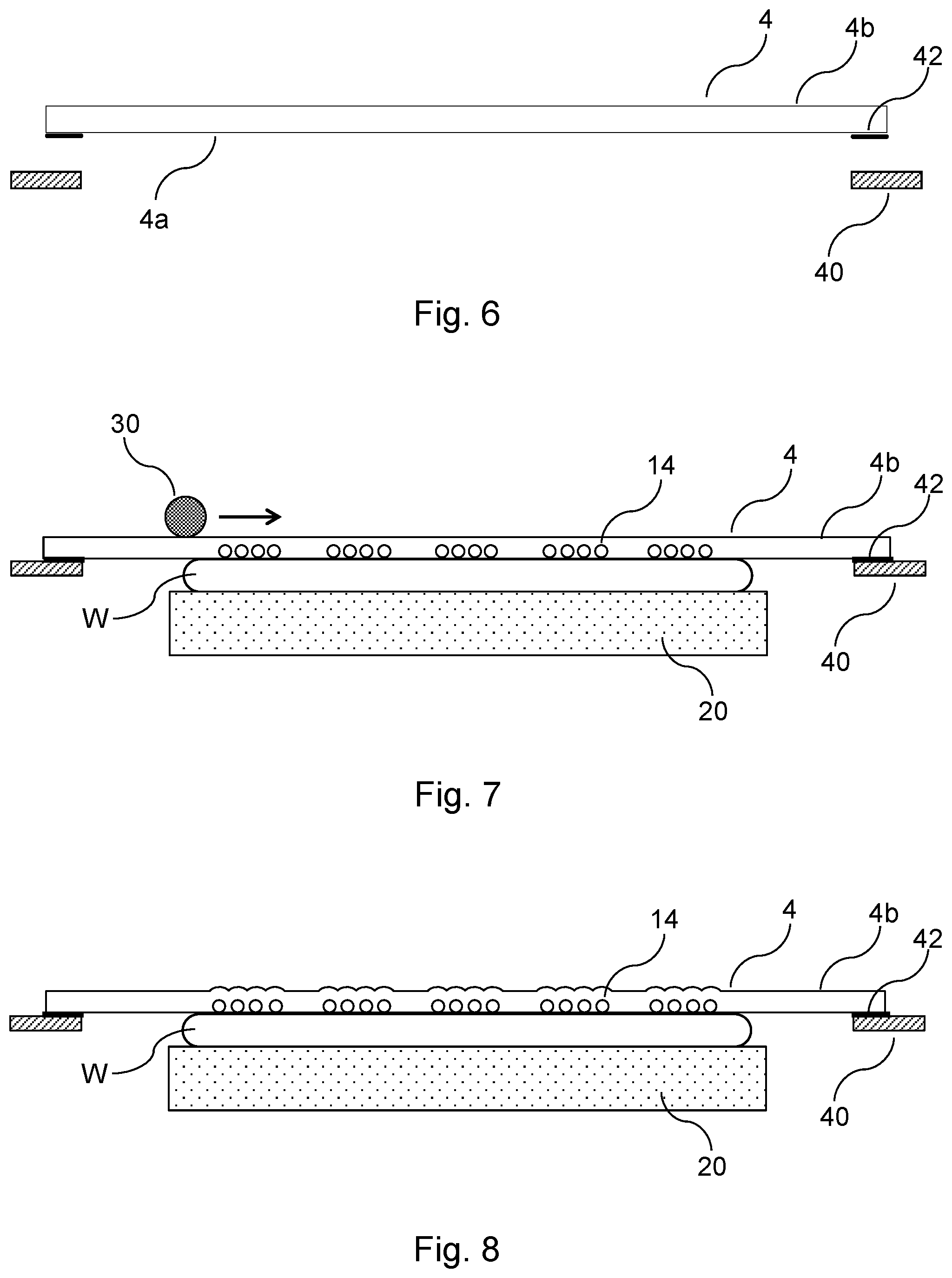 Patent US11784138 Figure 3 – Wafer processing with a protective film and peripheral adhesive