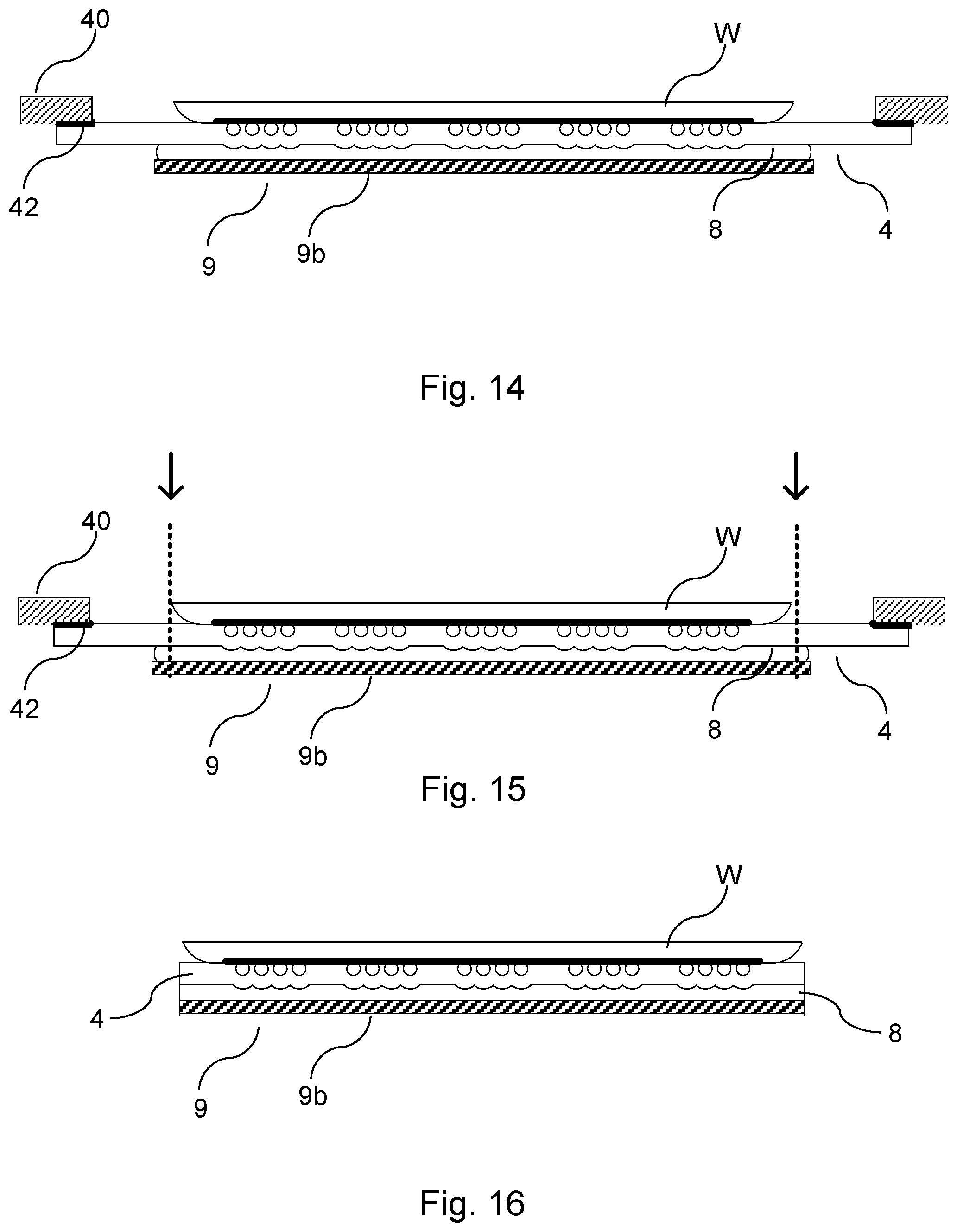 Patent US11784138 Figure 6 – Wafer processing with a protective film and peripheral adhesive