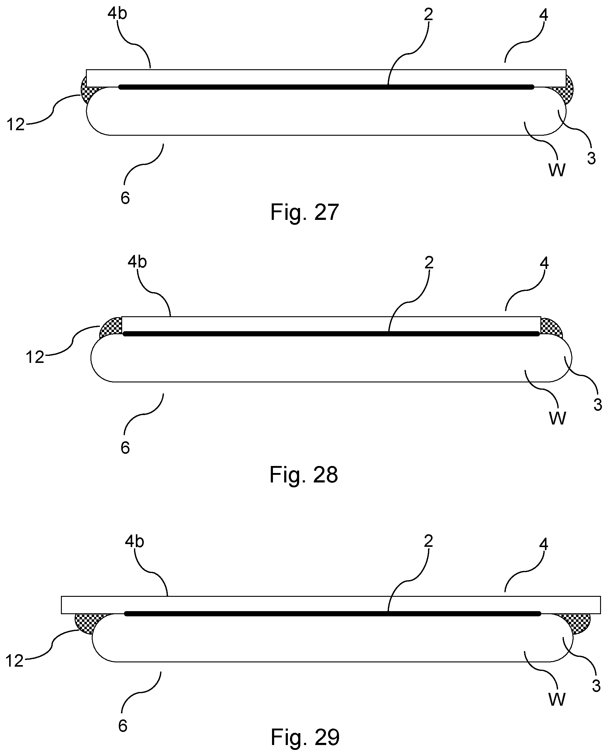 Patent US11784138 Figure 11 – Wafer processing with a protective film and peripheral adhesive