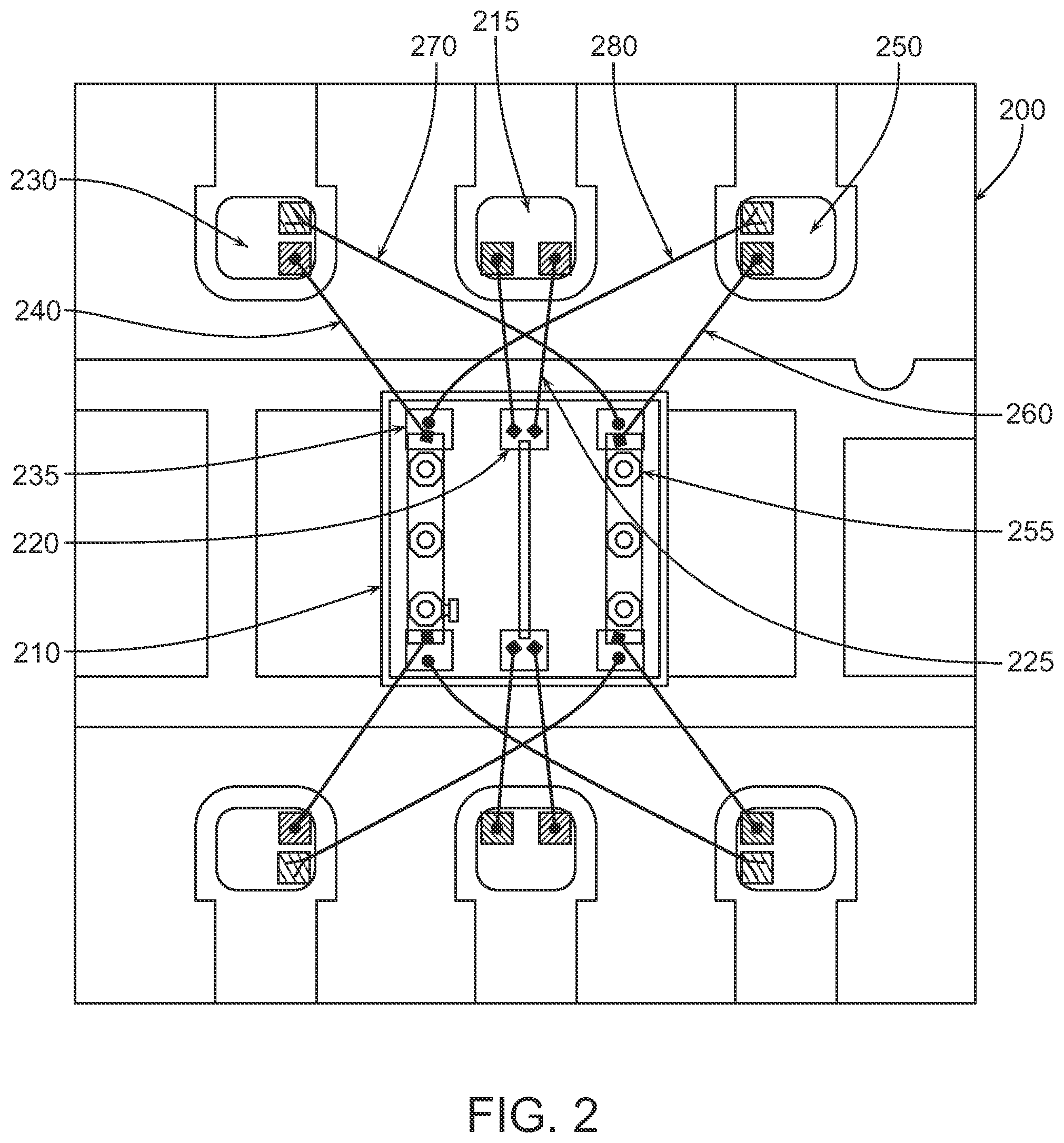 Patent US11784146 Figure 2 – Method and apparatus for a ground wire bonding attachment in MMIC devices