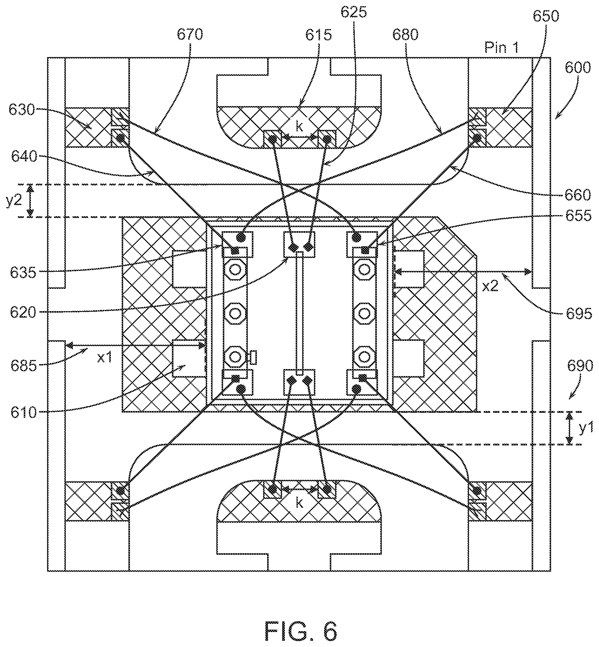 Patent US11784146 Figure 6 – Method and apparatus for a ground wire bonding attachment in MMIC devices
