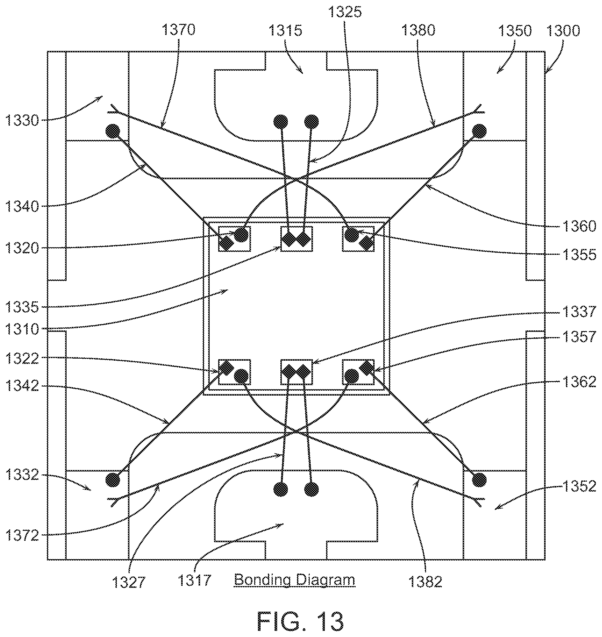Patent US11784146 Figure 13 – Method and apparatus for a ground wire bonding attachment in MMIC devices
