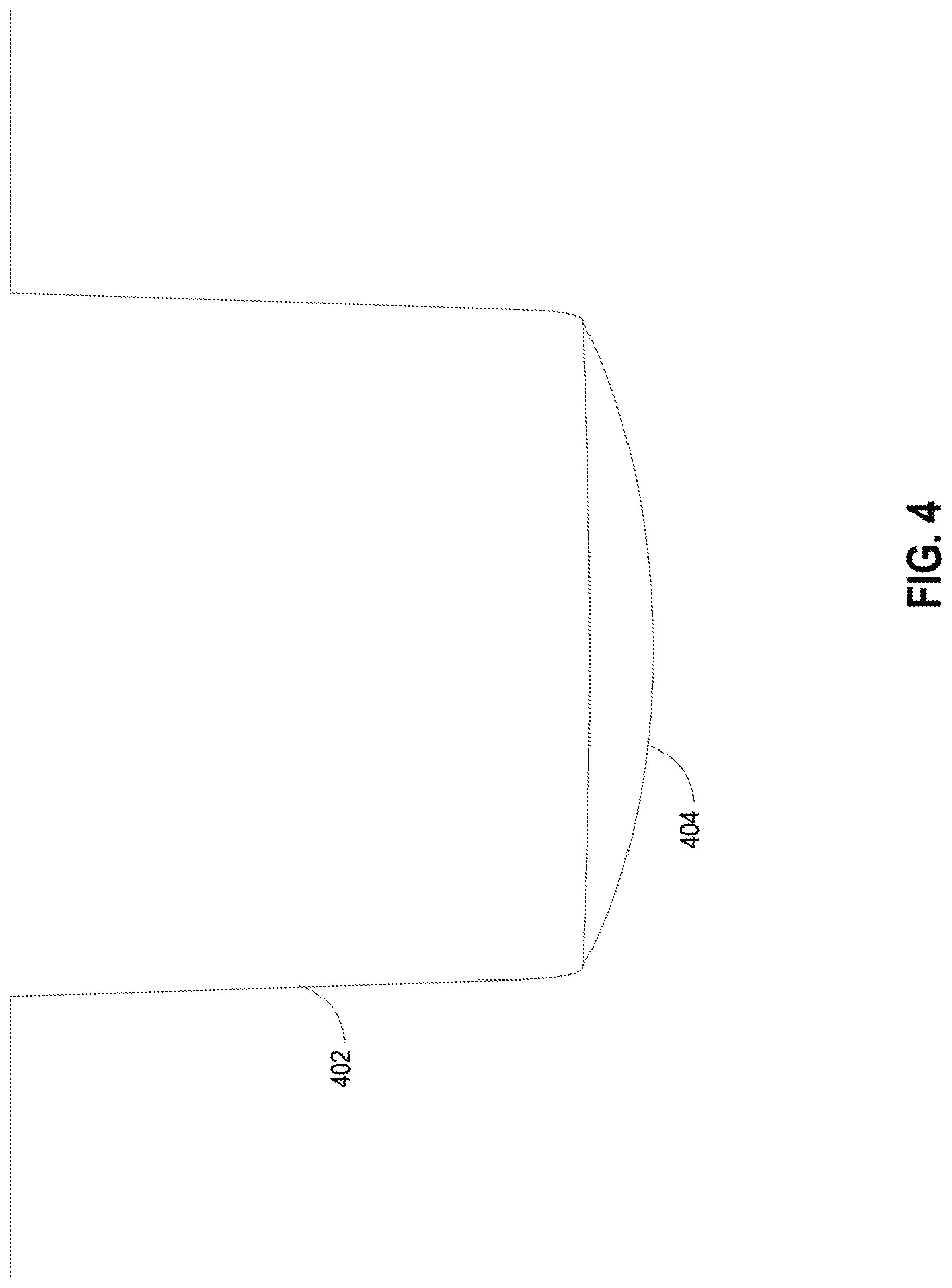 Patent US11784150 Figure 4 – Rounded metal trace corner for stress reduction