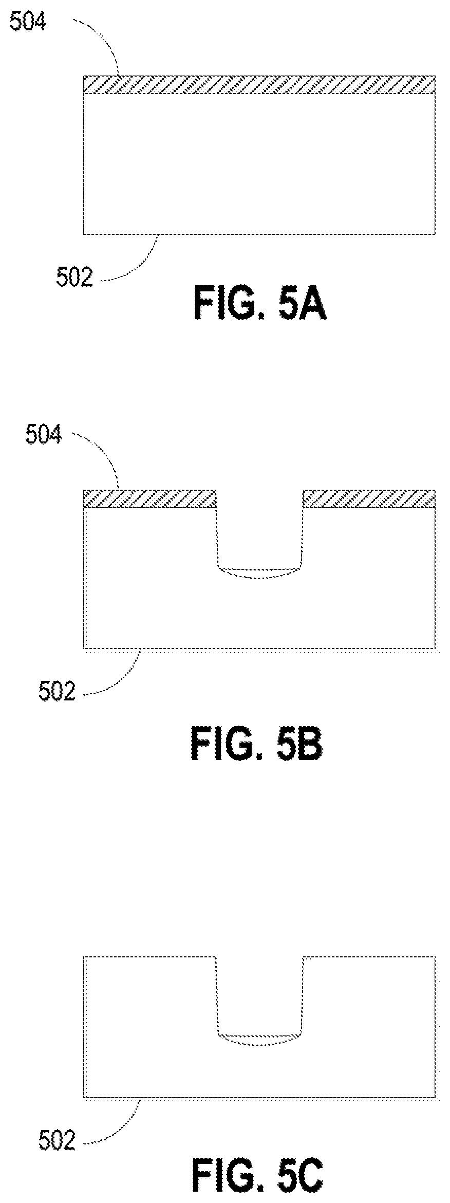 Patent US11784150 Figure 5 – Rounded metal trace corner for stress reduction