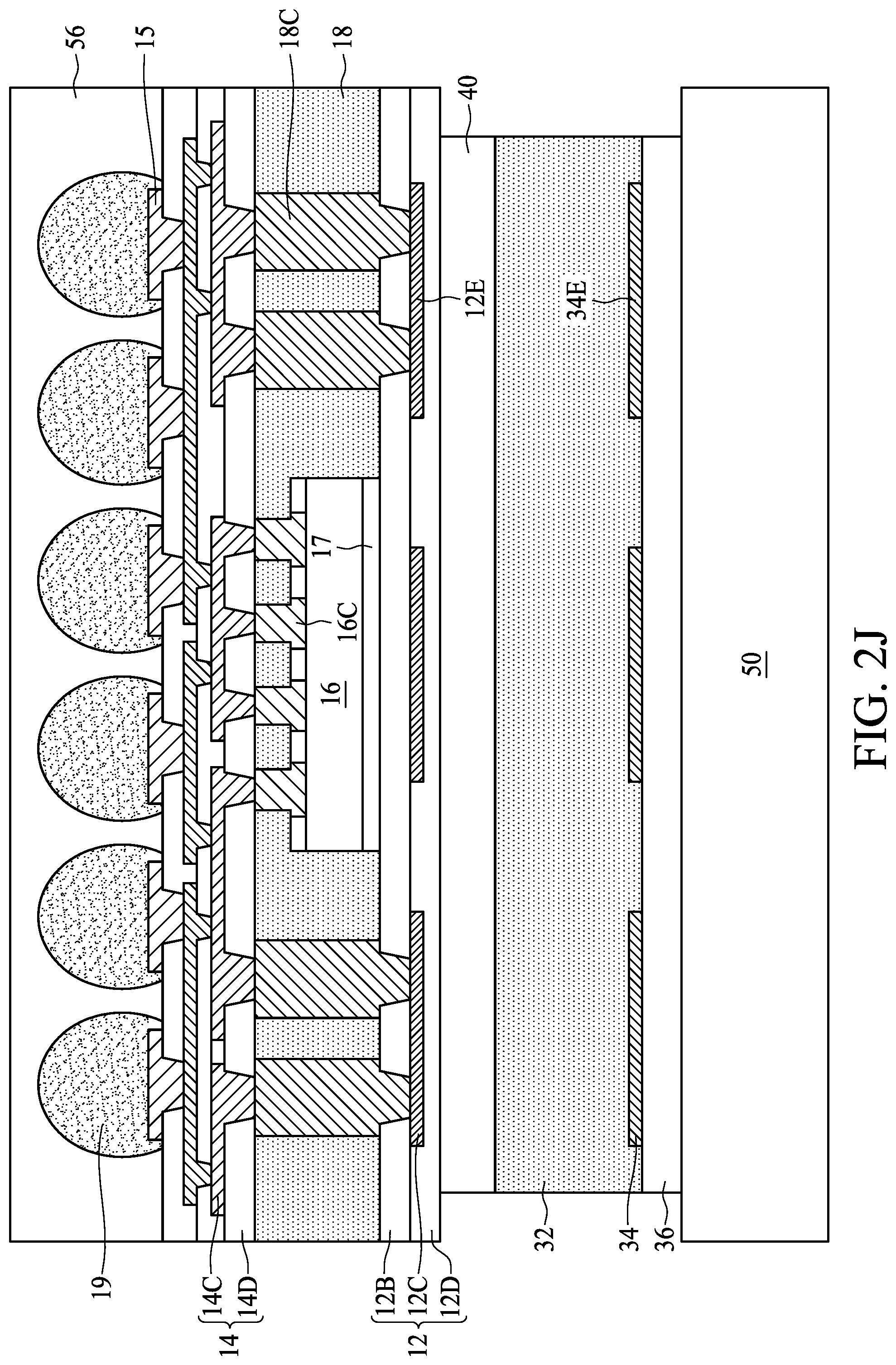 Patent US11784152 Figure 12 – Semiconductor device package and method for manufacturing the same