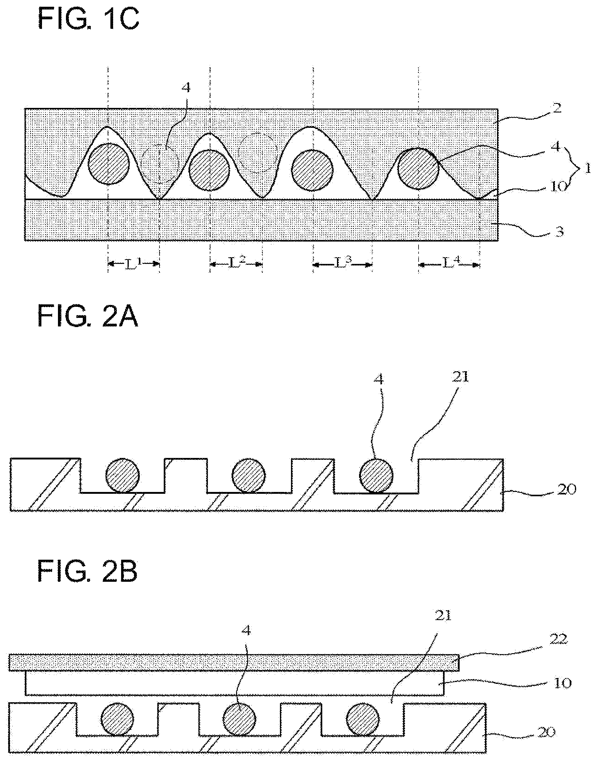 Patent US11784154 Figure 2 – Anisotropic conductive film and method of producing the same