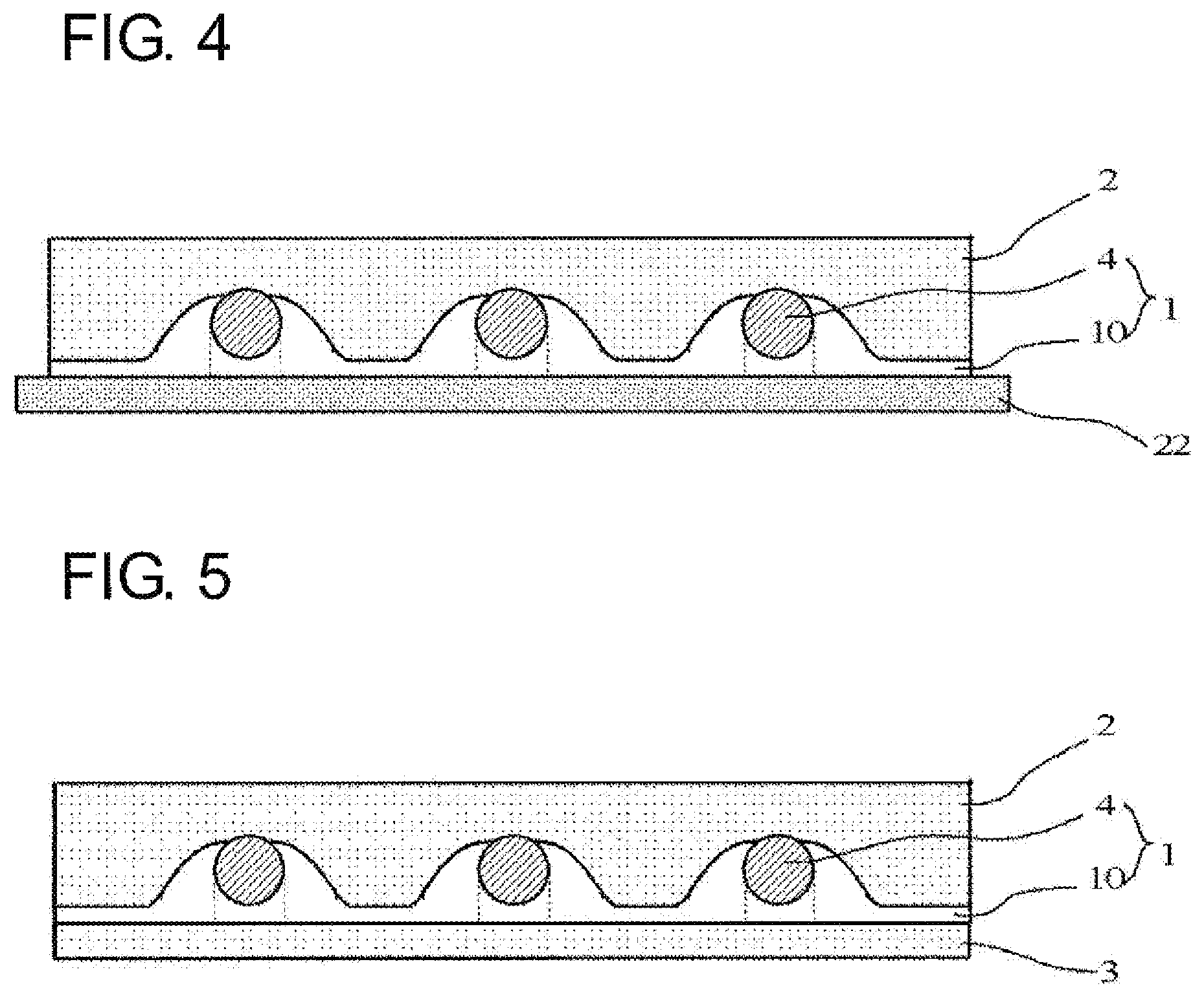 Patent US11784154 Figure 4 – Anisotropic conductive film and method of producing the same