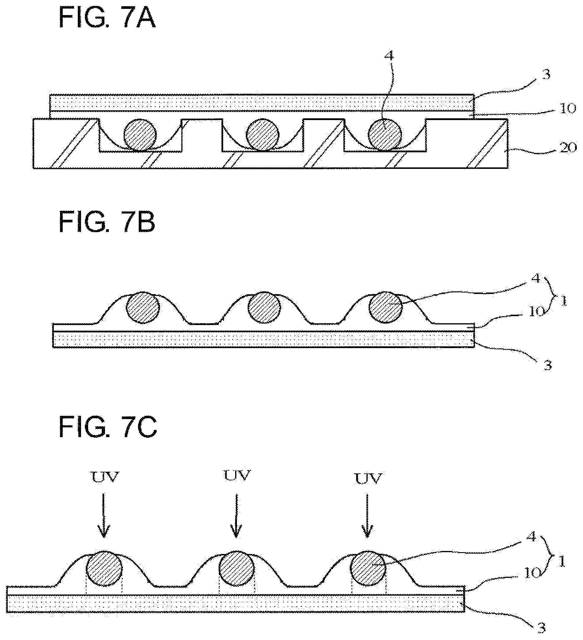 Patent US11784154 Figure 6 – Anisotropic conductive film and method of producing the same
