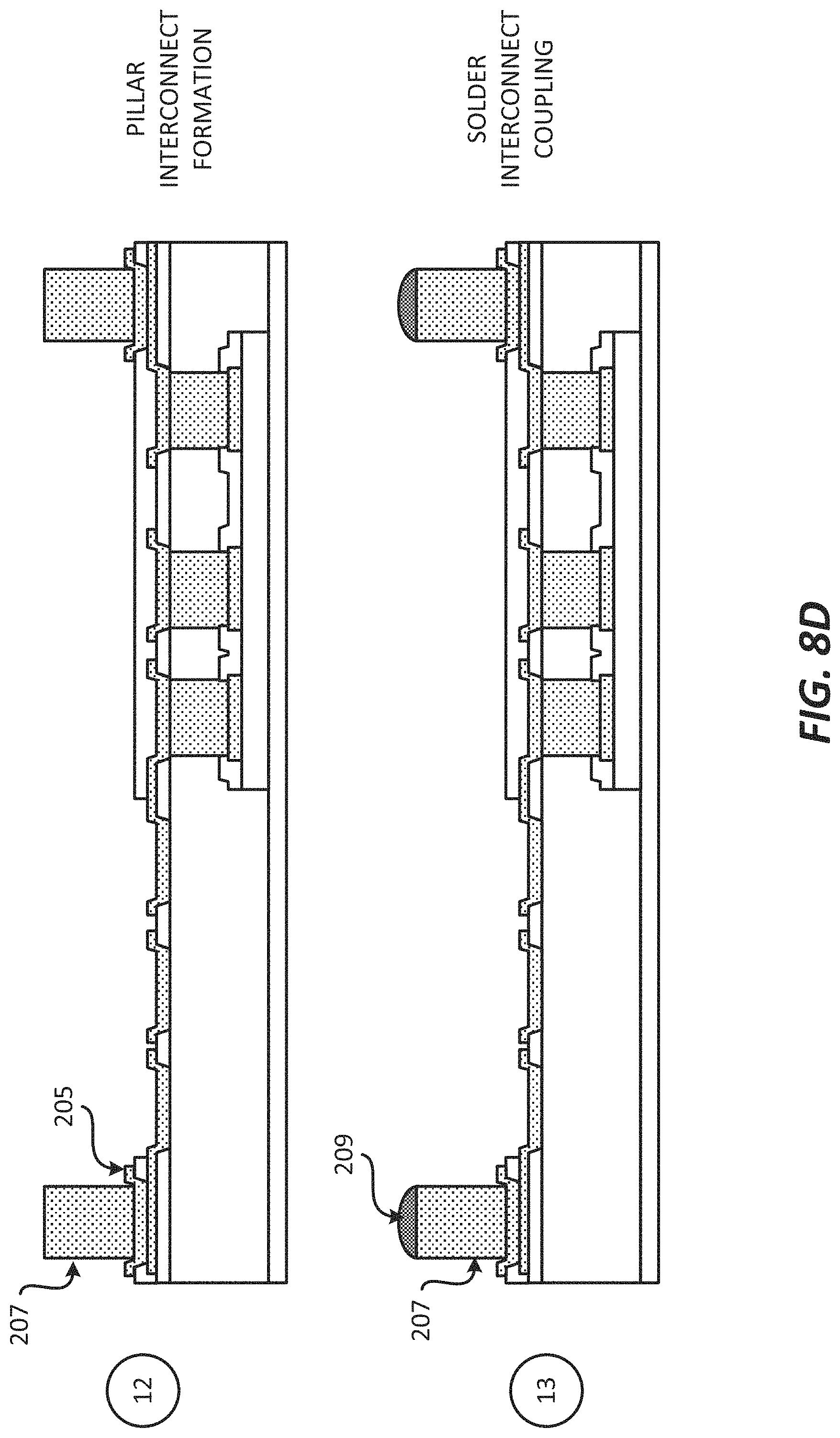 Patent US11784157 Figure 15 – Package comprising integrated devices coupled through a metallization layer