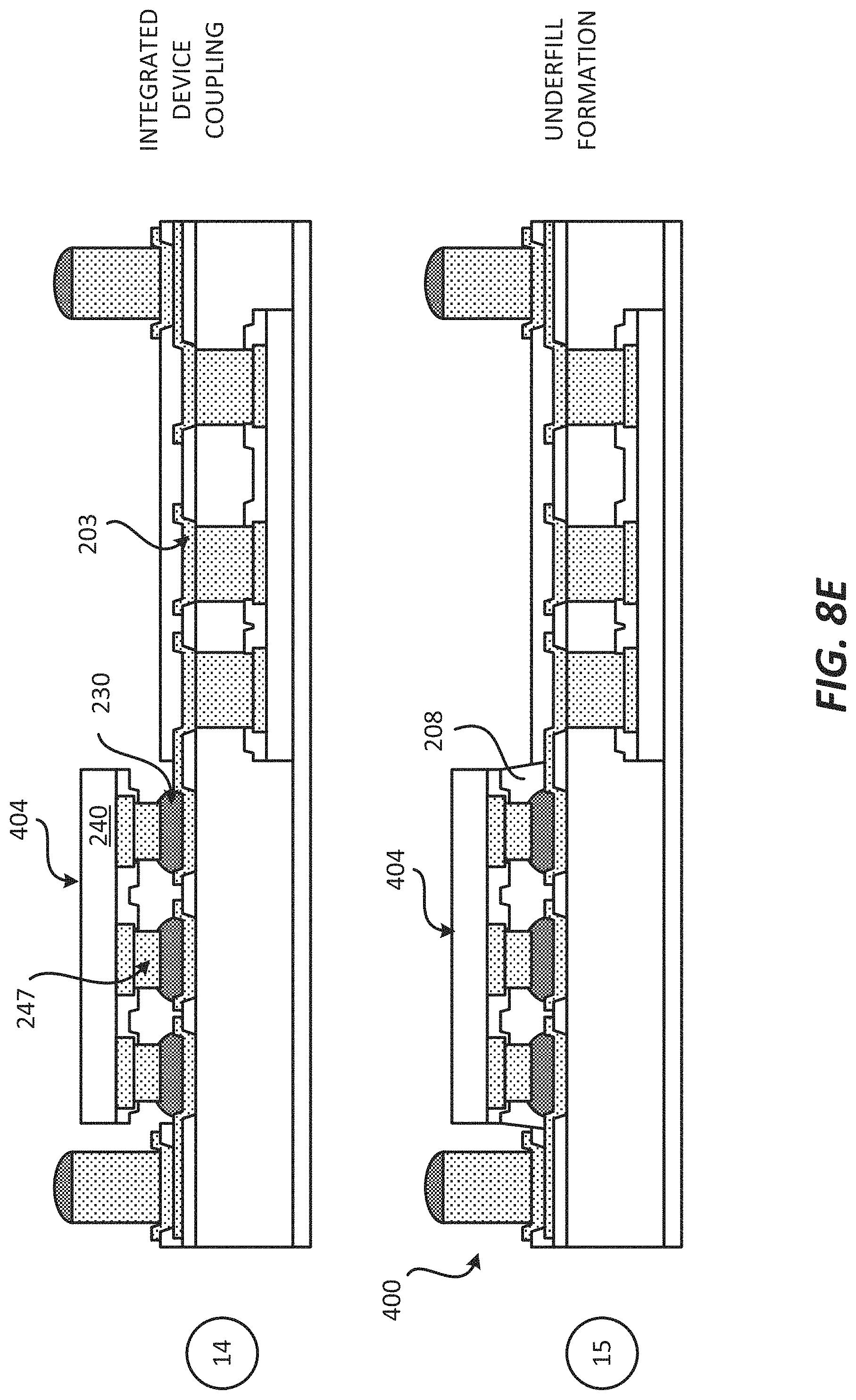 Patent US11784157 Figure 16 – Package comprising integrated devices coupled through a metallization layer