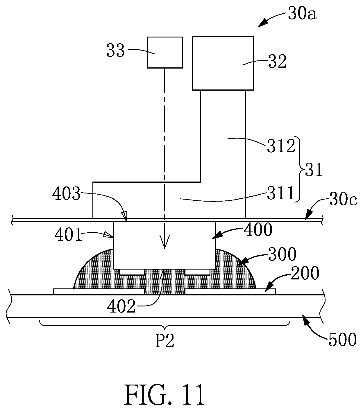 Patent US11784158 Figure 10 – Producing apparatus