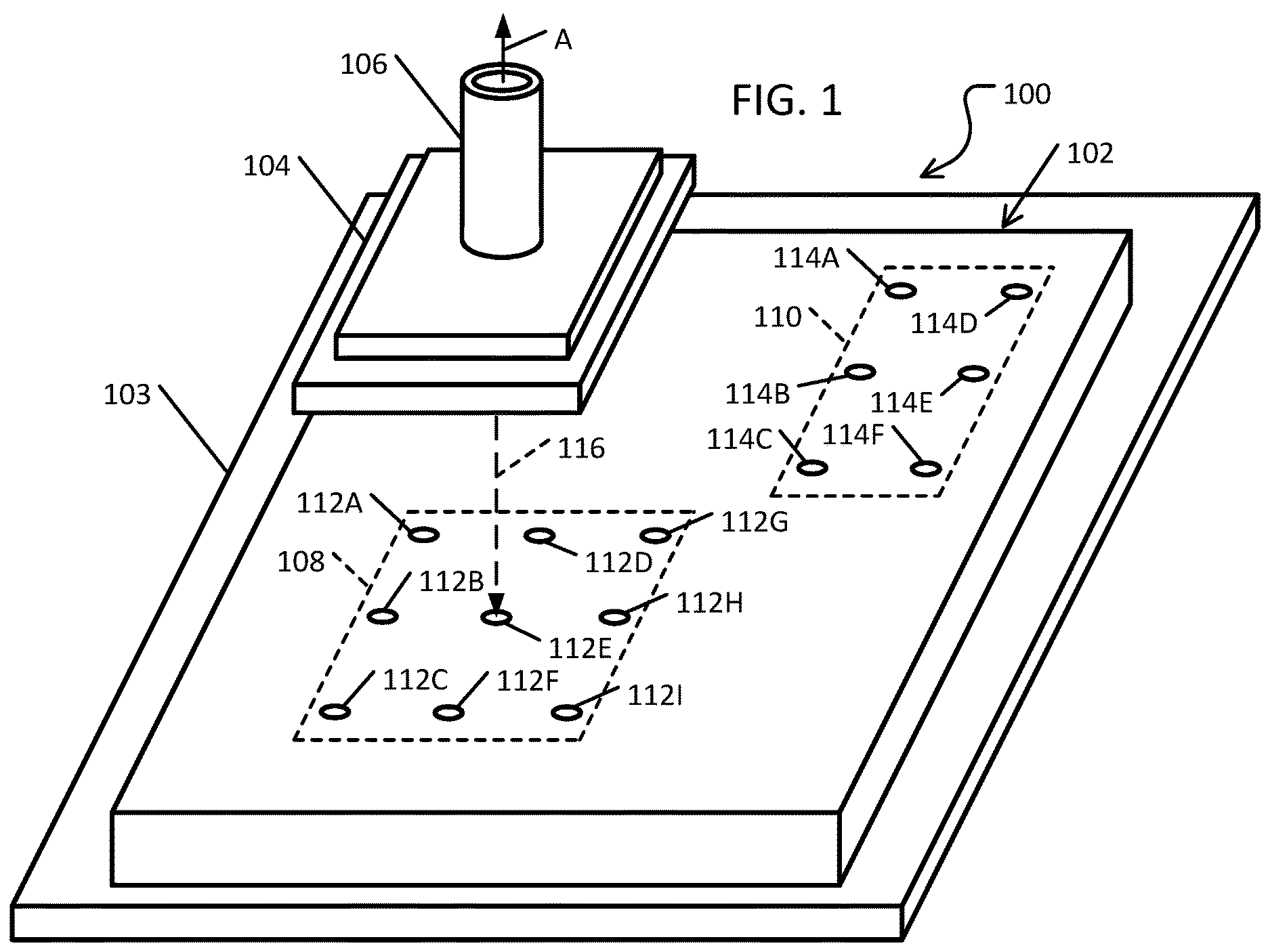 Patent US11784160 — Asymmetric die bonding — Figure 1