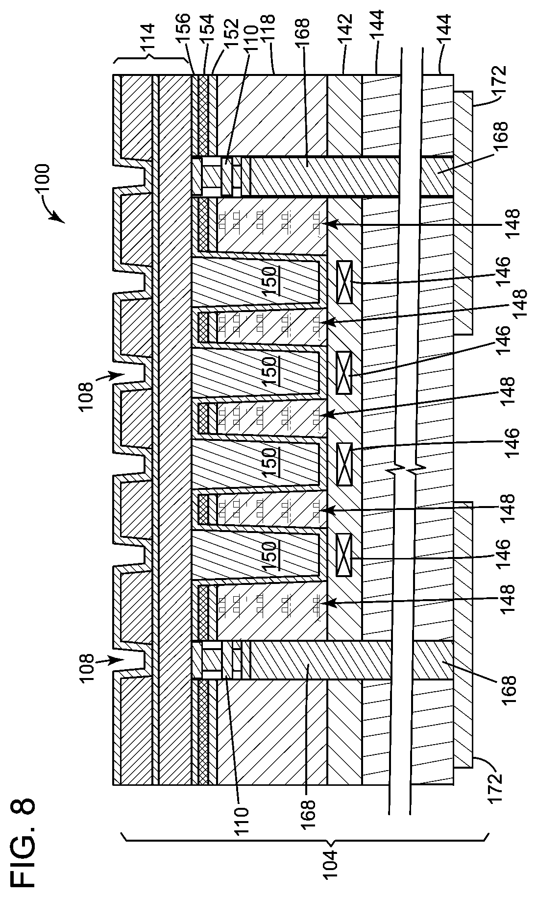 Patent US11784161 Figure 8 – Sensor system