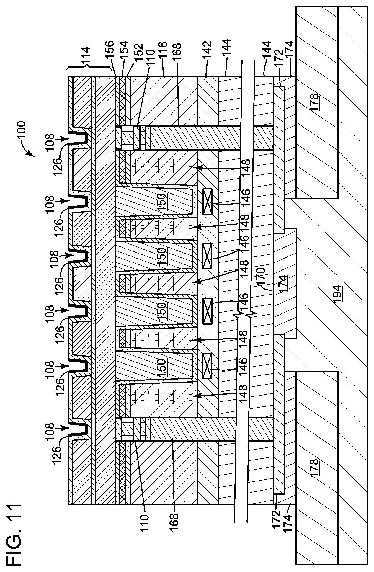 Patent US11784161 Figure 11 – Sensor system