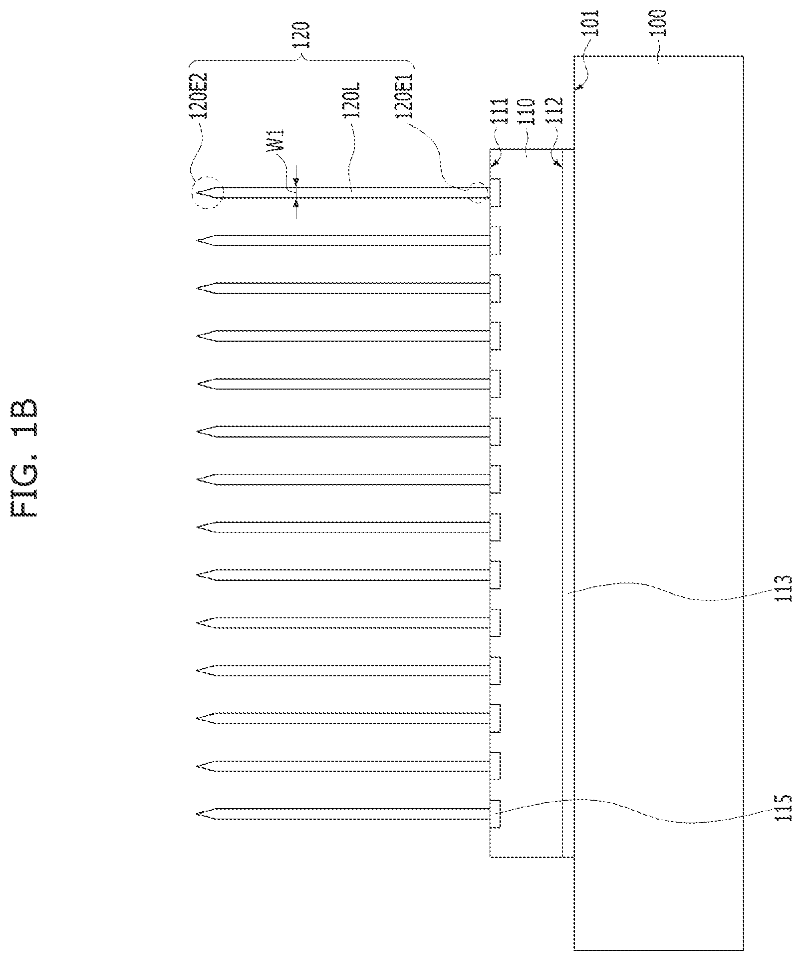 Patent US11784162 Figure 2 – Semiconductor package including vertical interconnector