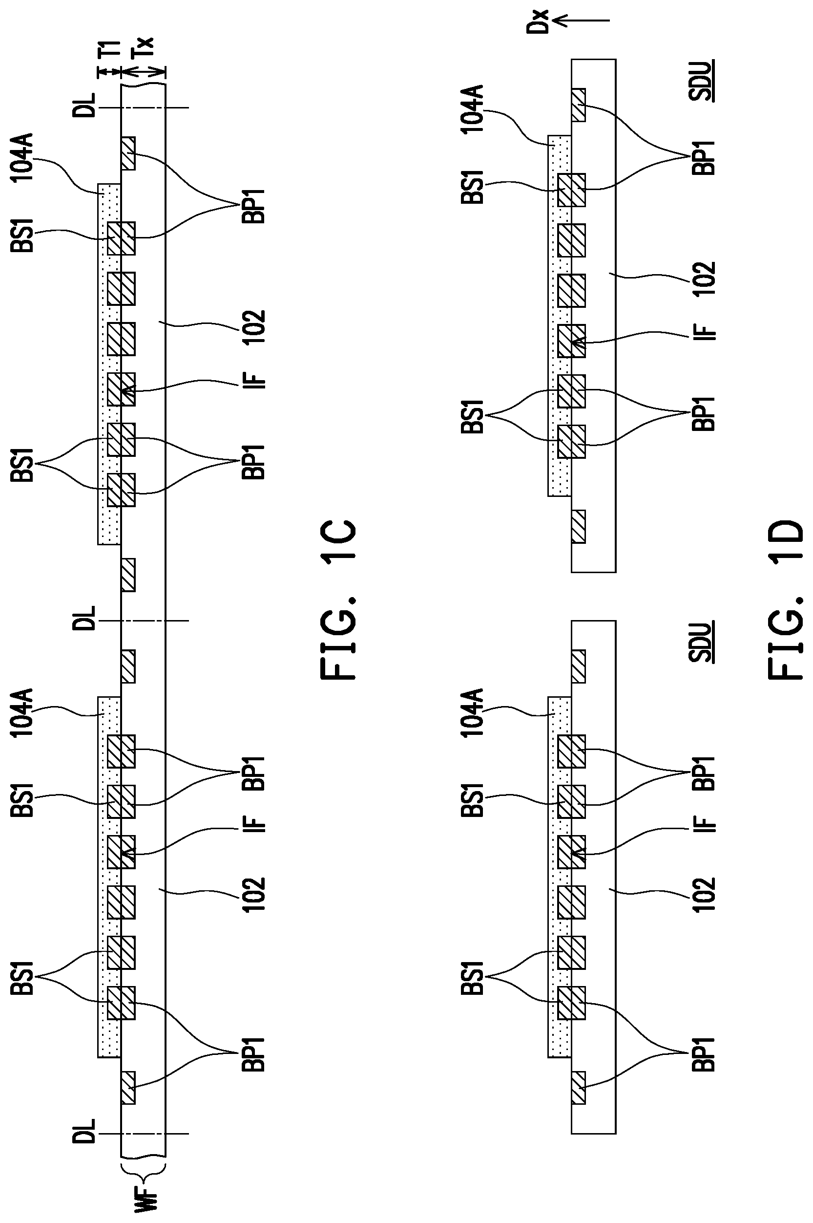 Patent US11784163 Figure 2 – Stacking structure, package structure and method of fabricating the same