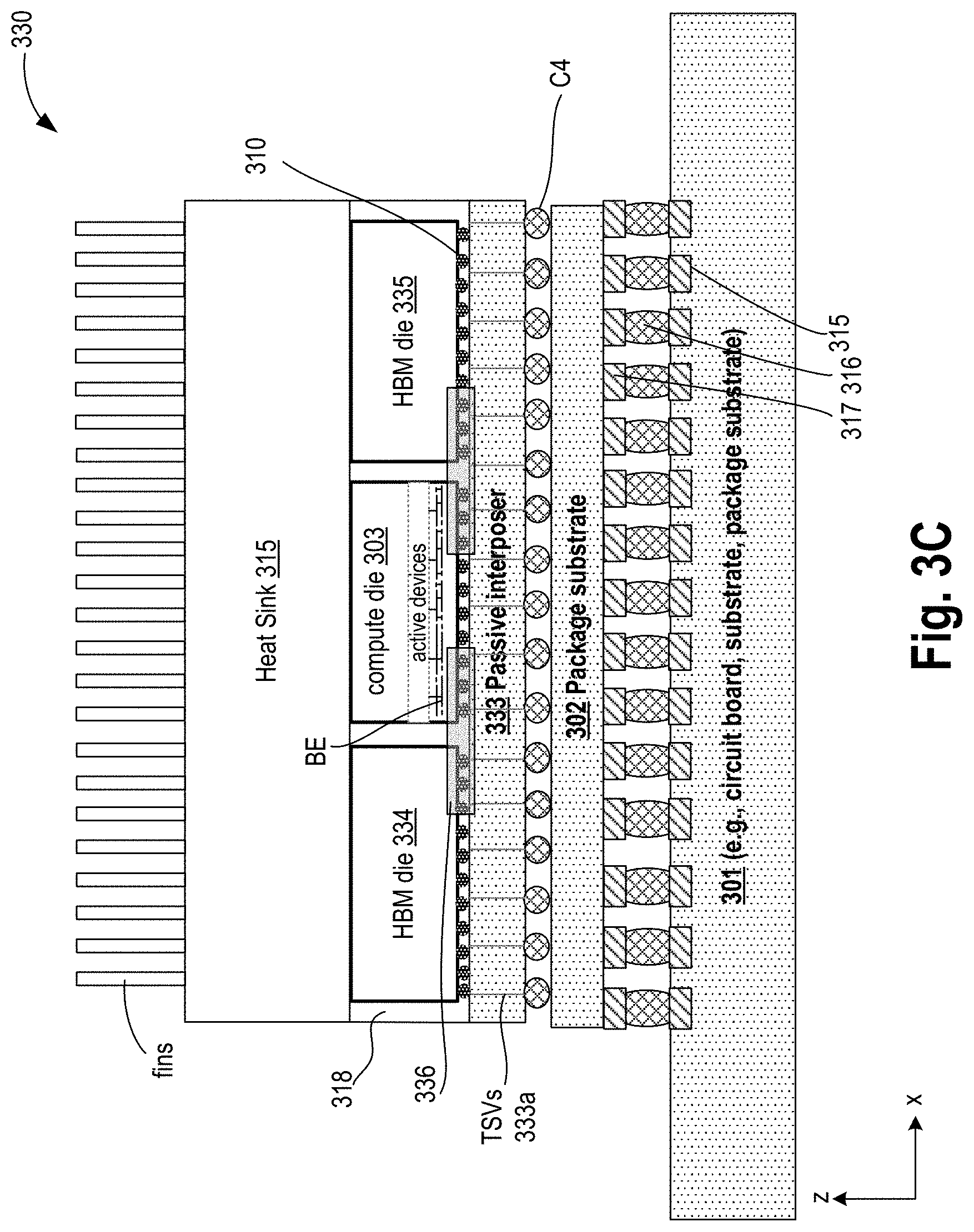 Patent US11784164 Figure 5 – 3D stacked compute and memory with copper-to-copper hybrid bond