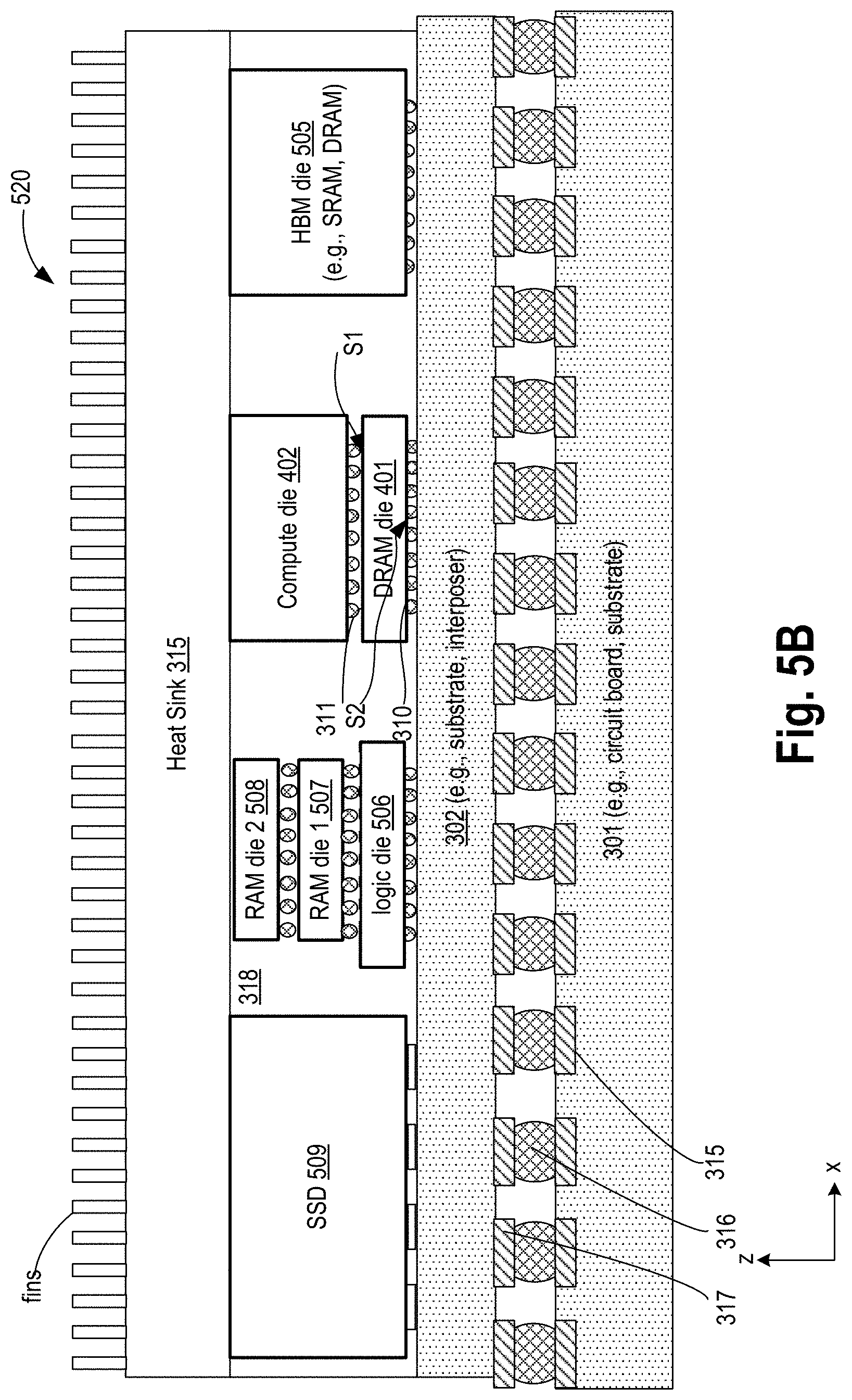 Patent US11784164 Figure 10 – 3D stacked compute and memory with copper-to-copper hybrid bond
