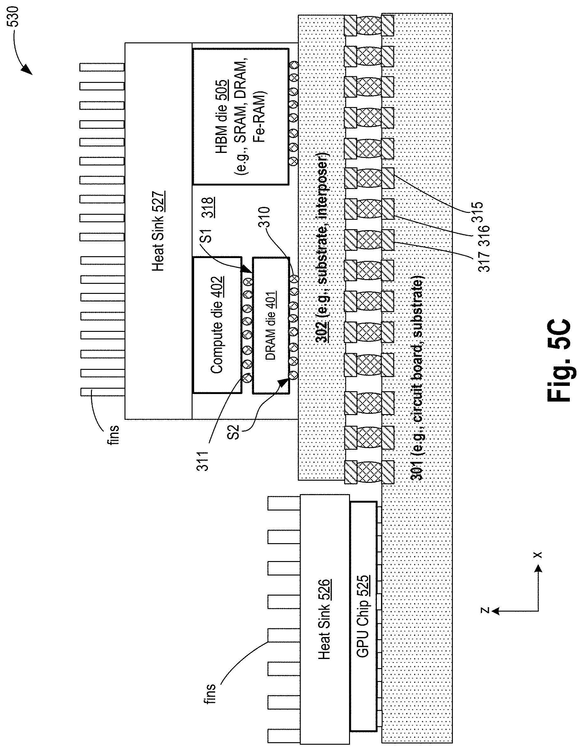 Patent US11784164 Figure 11 – 3D stacked compute and memory with copper-to-copper hybrid bond