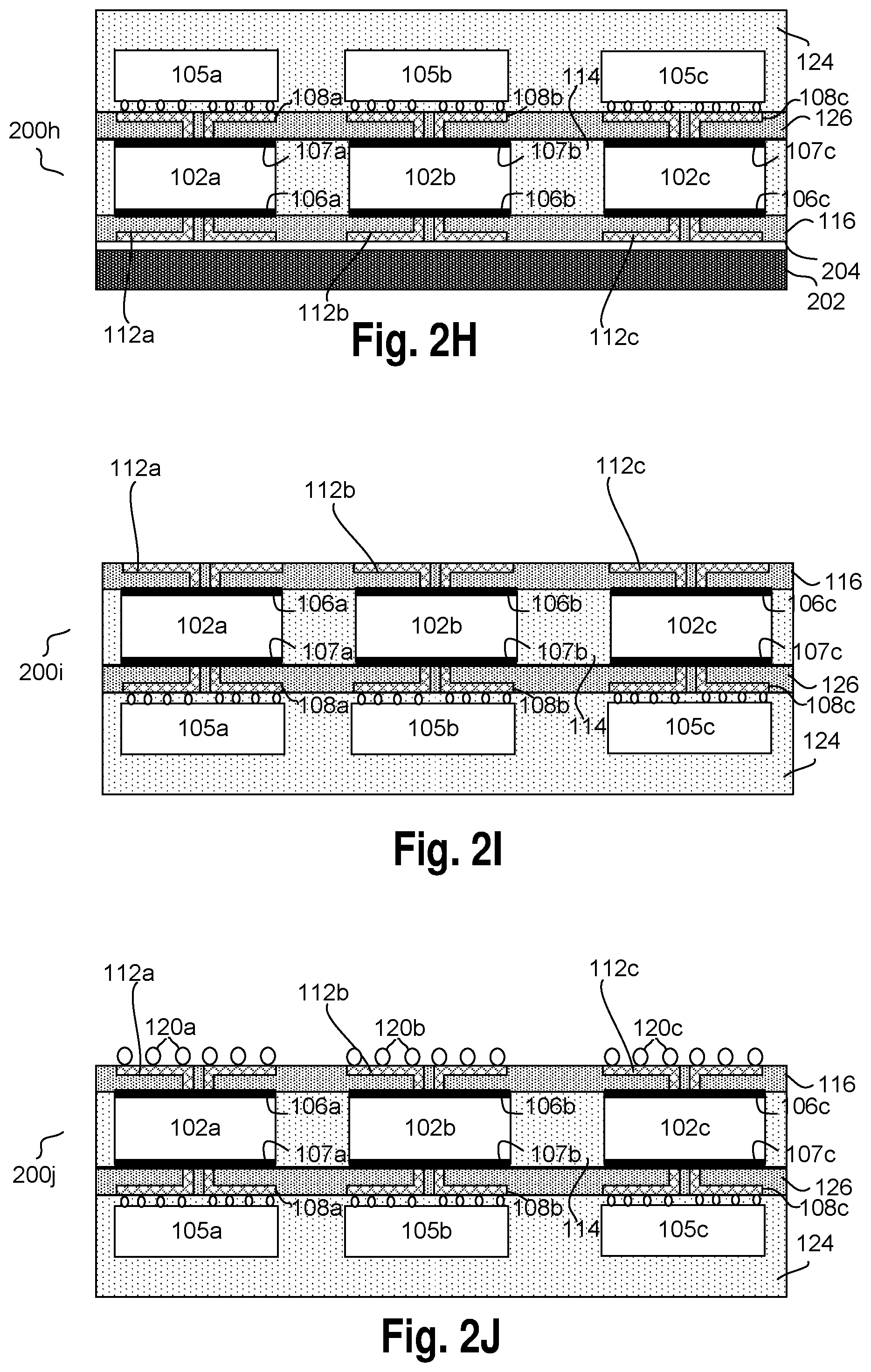 Patent US11784165 Figure 4 – Monolithic chip stacking using a die with double-sided interconnect layers