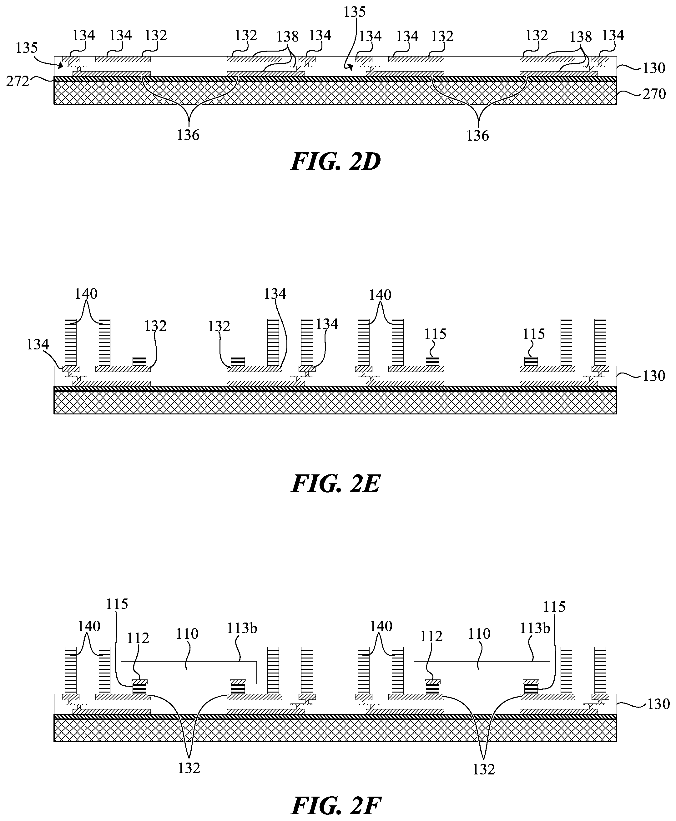 Patent US11784166 Figure 4 – Dual sided fan-out package having low warpage across all temperatures