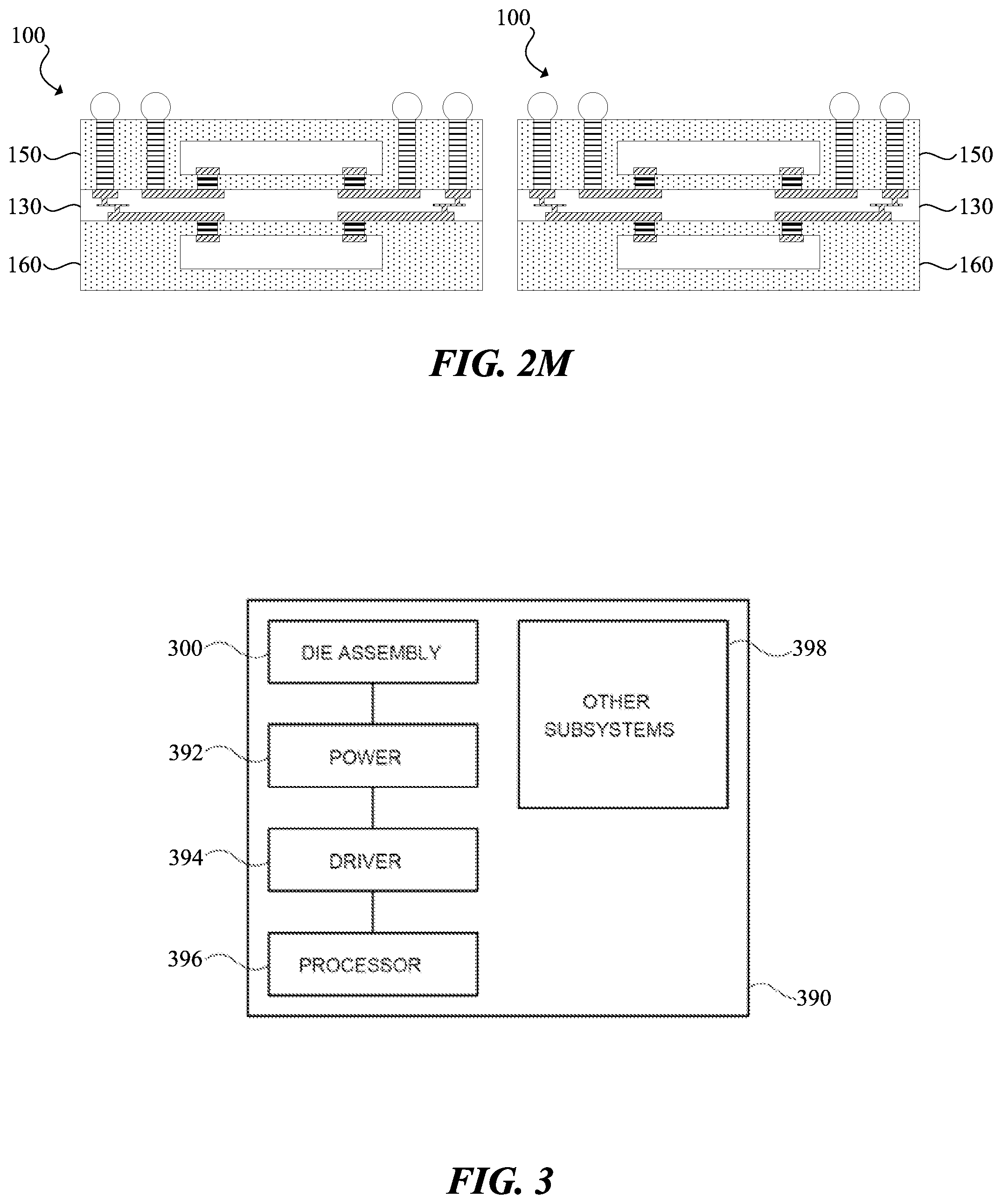 Patent US11784166 Figure 7 – Dual sided fan-out package having low warpage across all temperatures