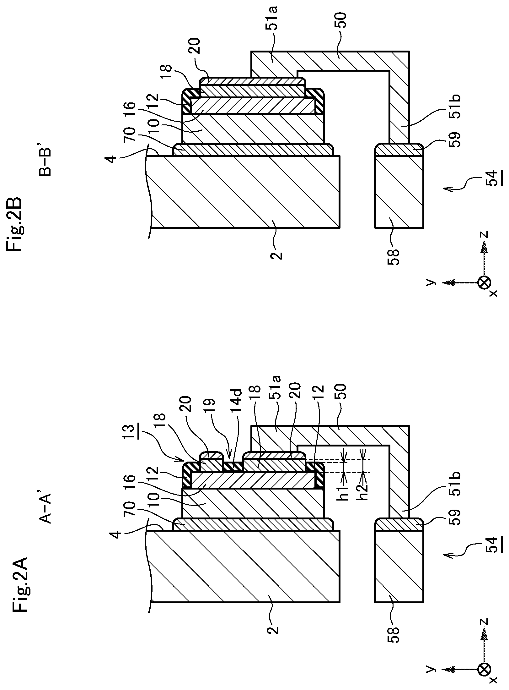 Patent US11784167 Figure 2 – Semiconductor device with metal film having openings