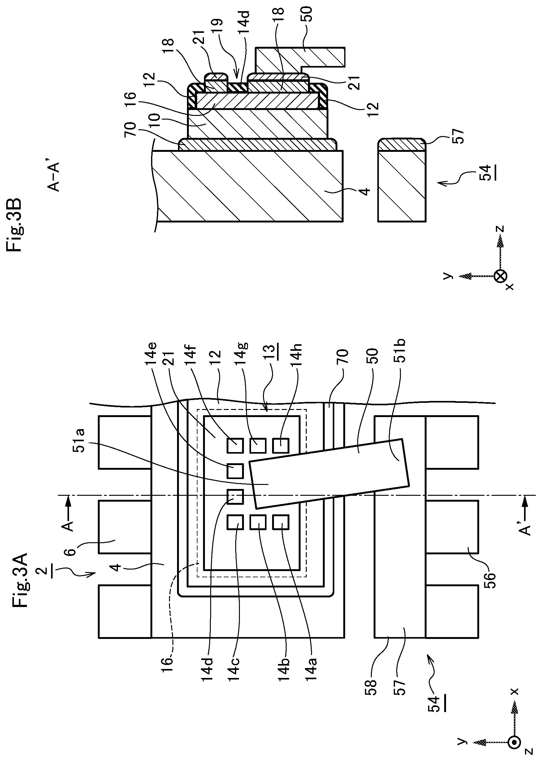 Patent US11784167 Figure 3 – Semiconductor device with metal film having openings