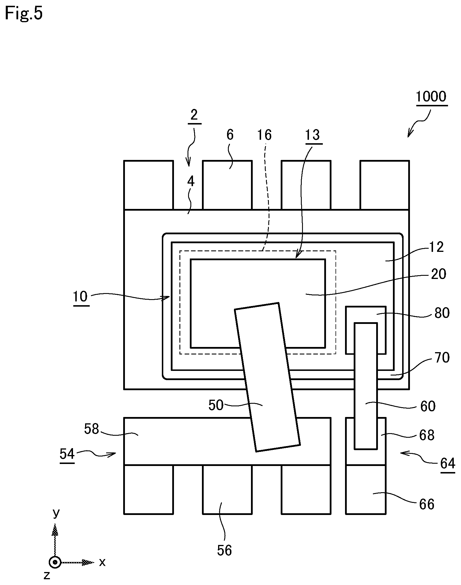 Patent US11784167 Figure 5 – Semiconductor device with metal film having openings