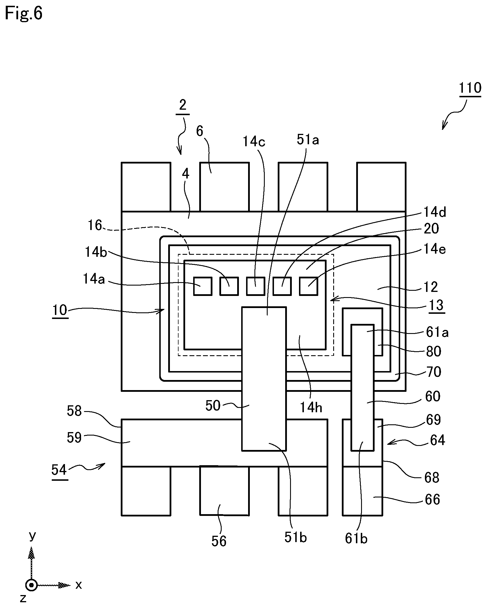 Patent US11784167 Figure 6 – Semiconductor device with metal film having openings