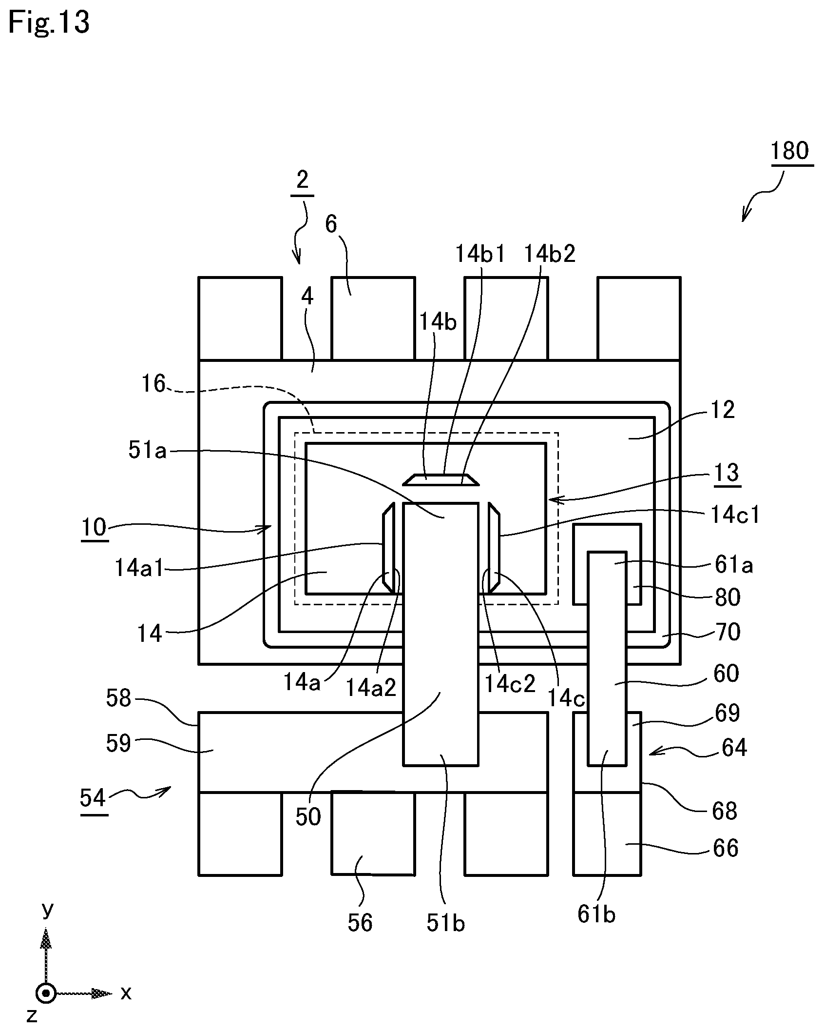 Patent US11784167 Figure 13 – Semiconductor device with metal film having openings